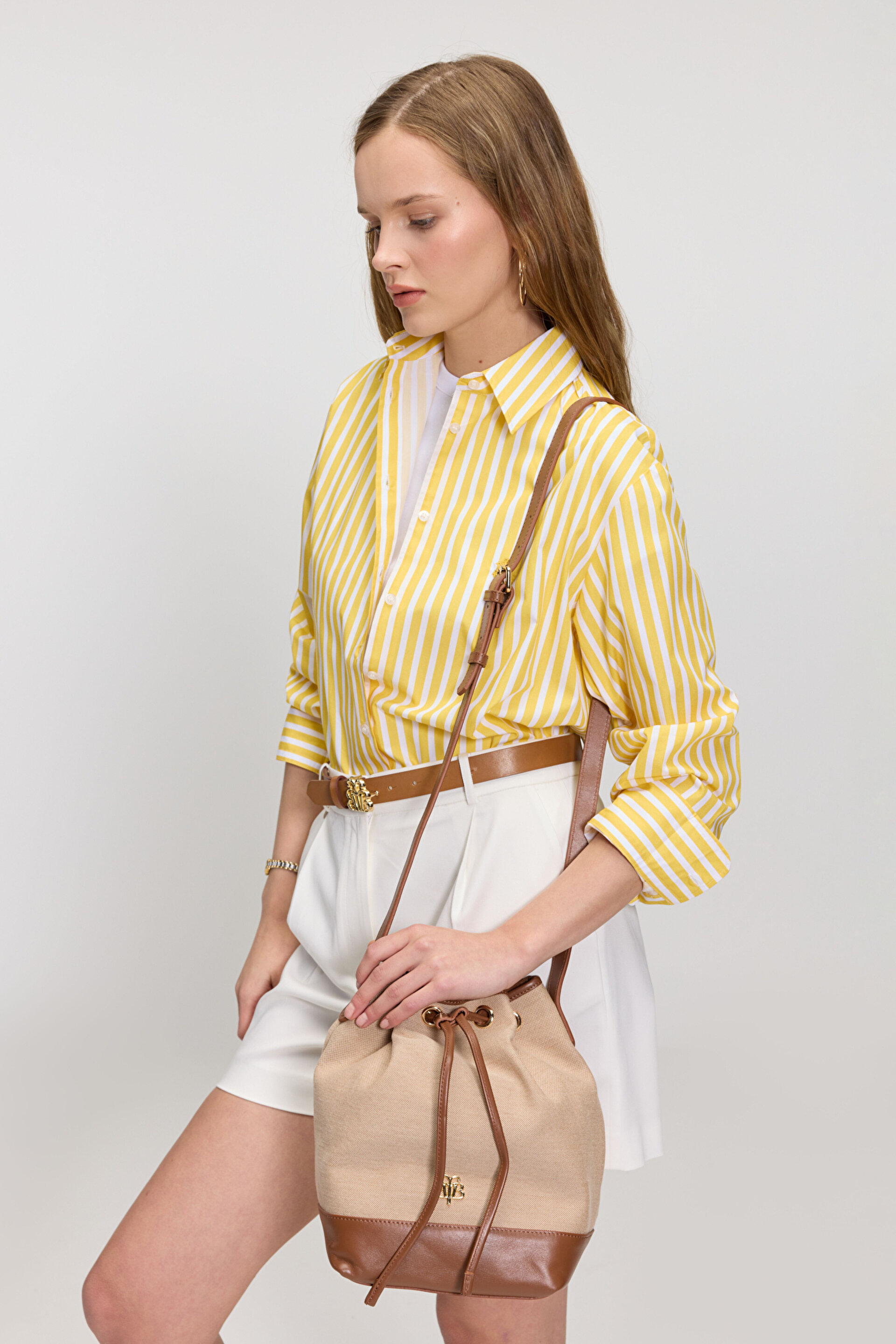 Denim Bucket Çanta BBFW23FBG013211 | Brooks Brothers