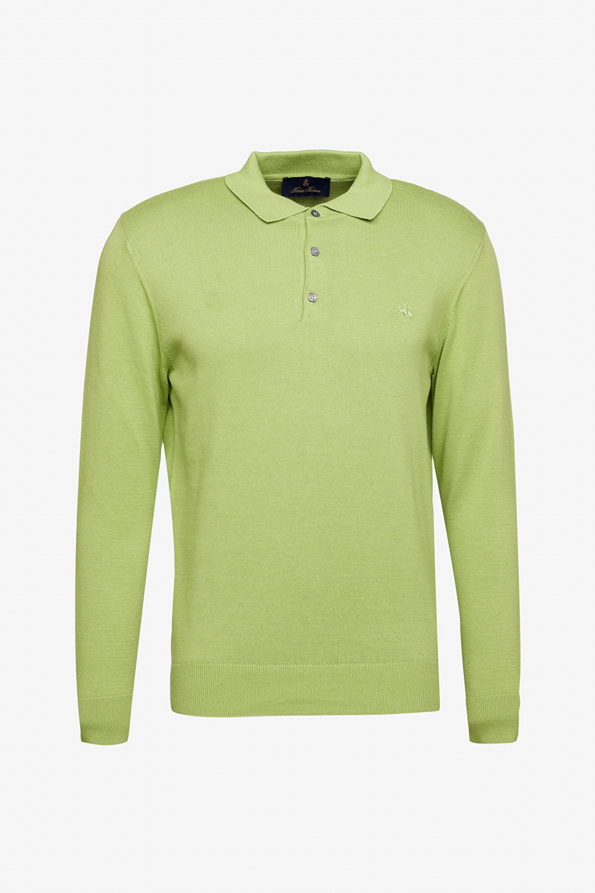 Standart Fit Normal Kesim Polo Yaka Düğmeli Triko Kazak