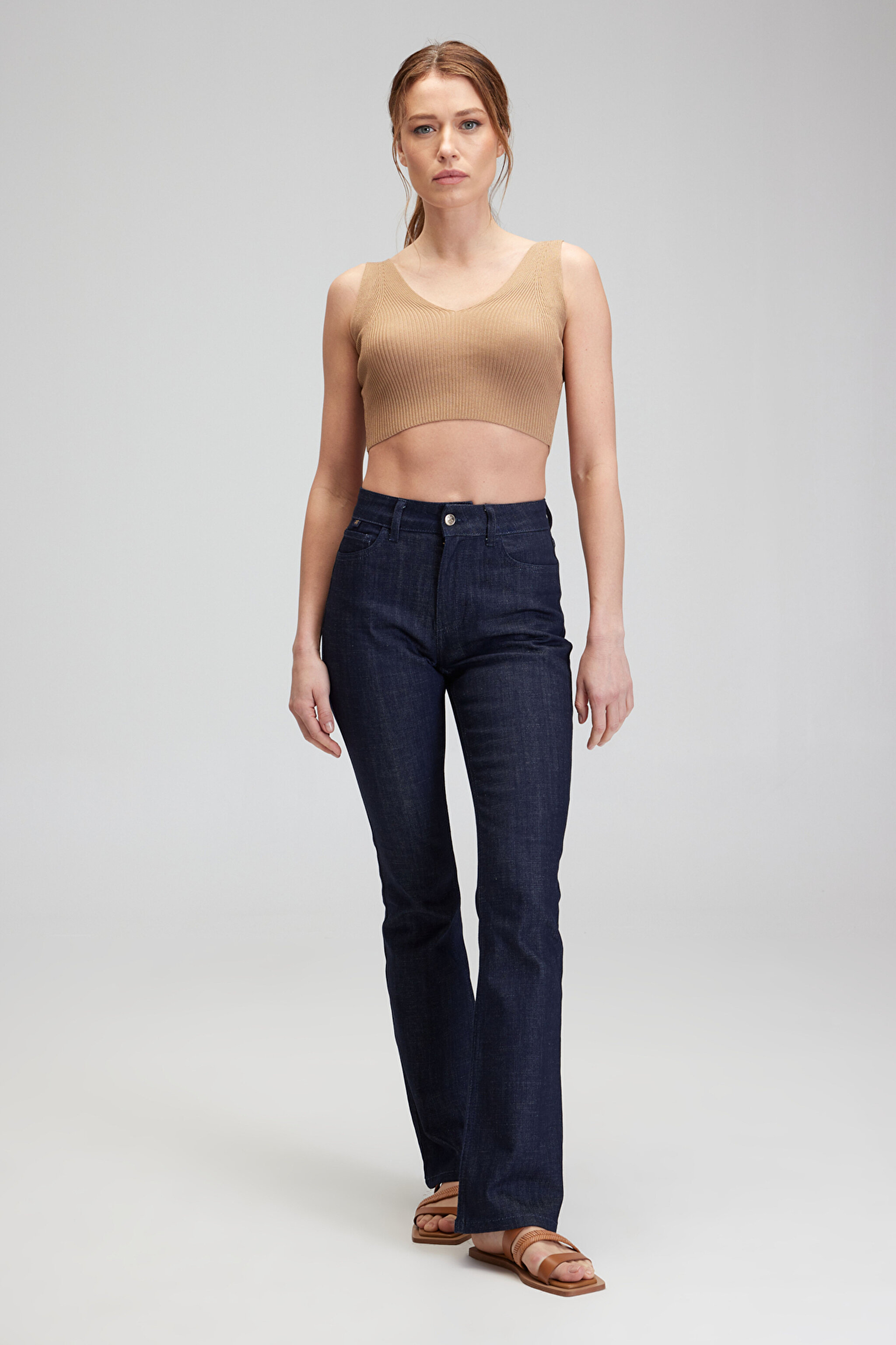 Pamuklu 5 Cep Denim Pantolon - Lacivert (görsel 2)