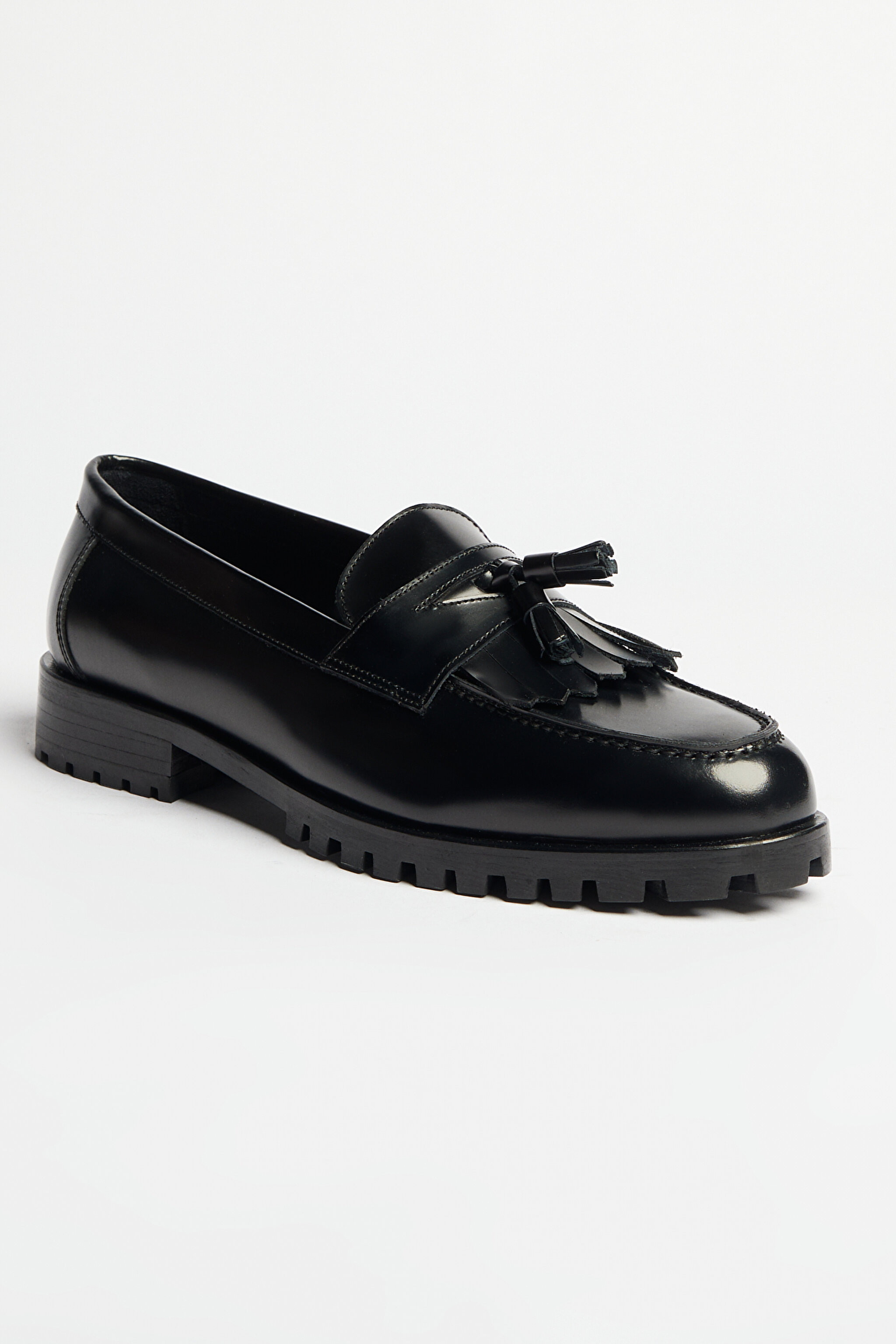 %100 Deri Loafer Ayakkabı - Siyah (görsel 2)