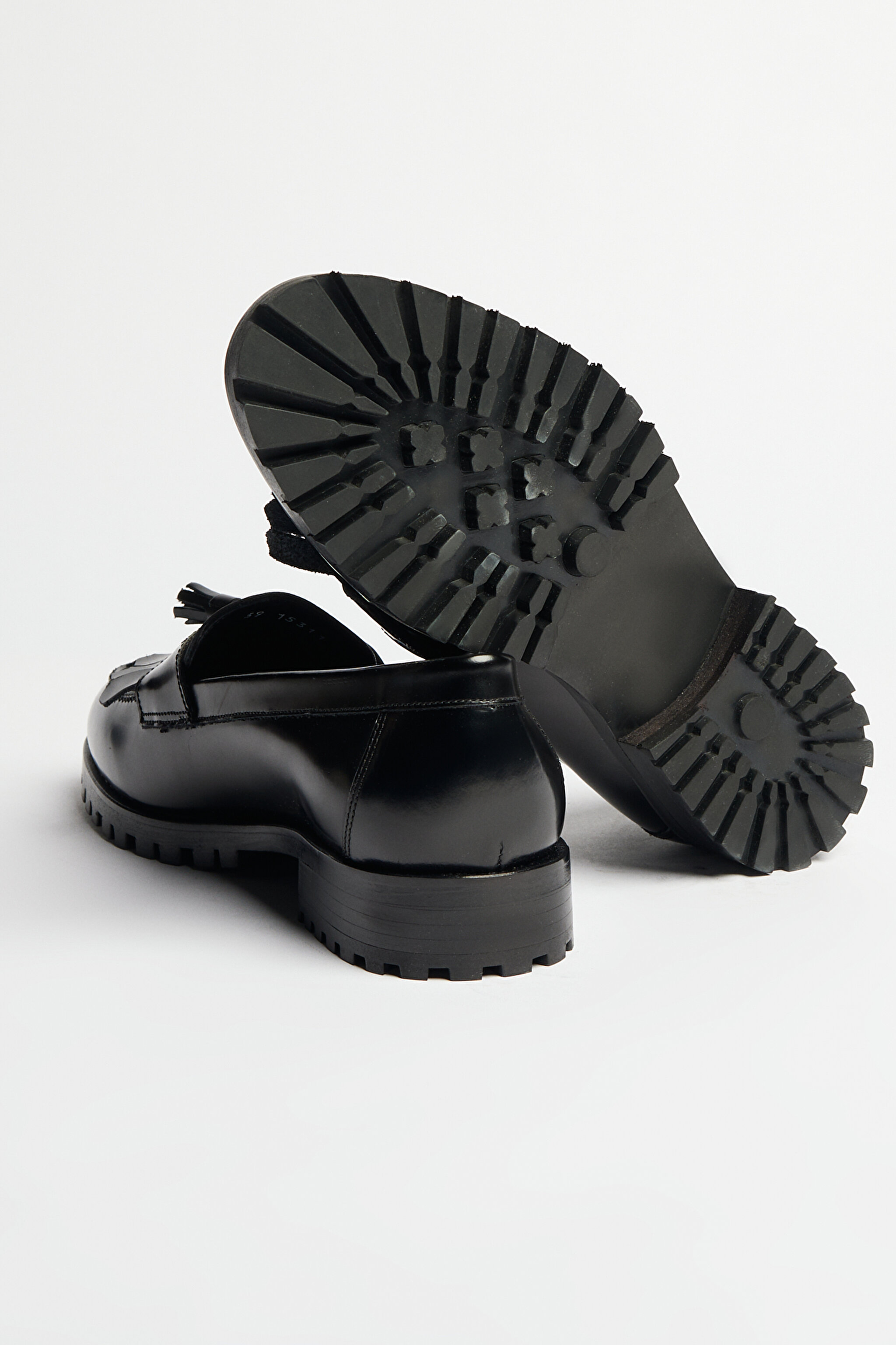 %100 Deri Loafer Ayakkabı - Siyah (görsel 4)