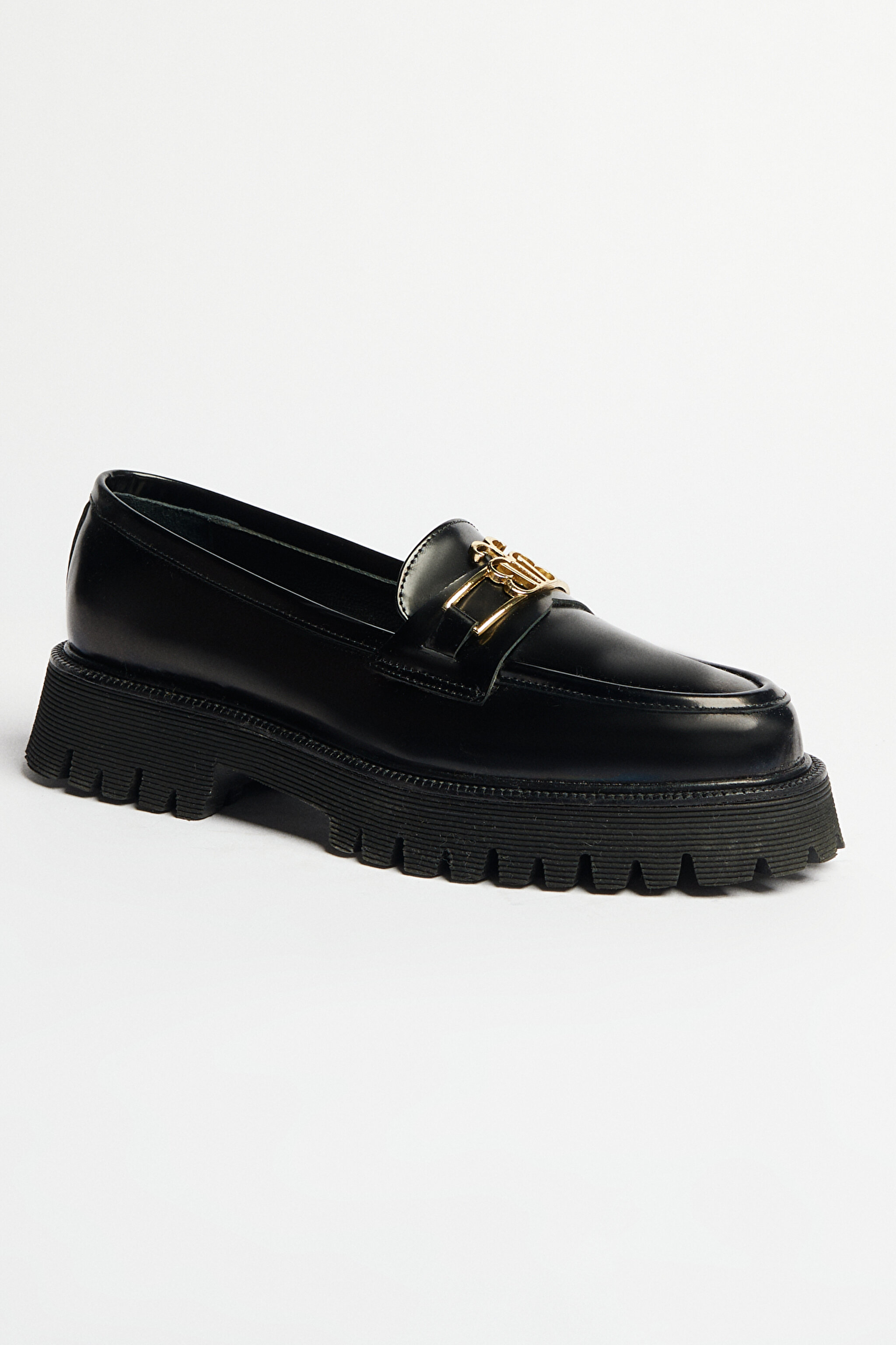 %100 Deri Loafer Ayakkabı - Siyah (görsel 2)