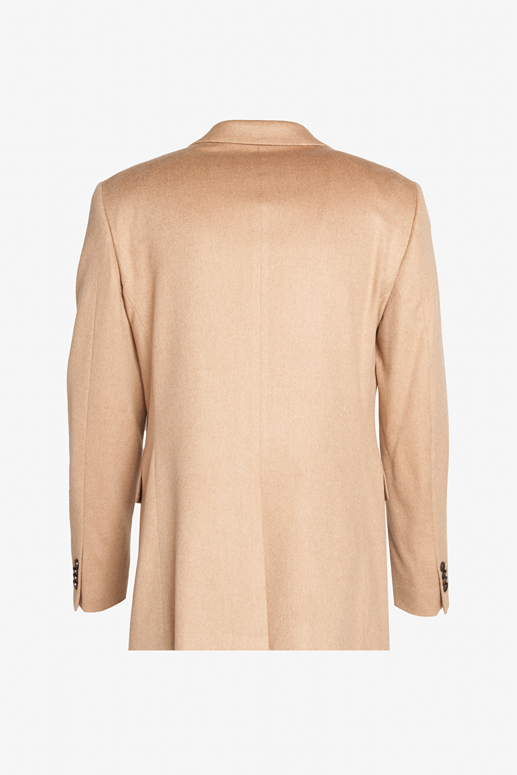 %100 Kaşmir Regular Fit Mono Yaka Ceket - Camel (görsel 8)