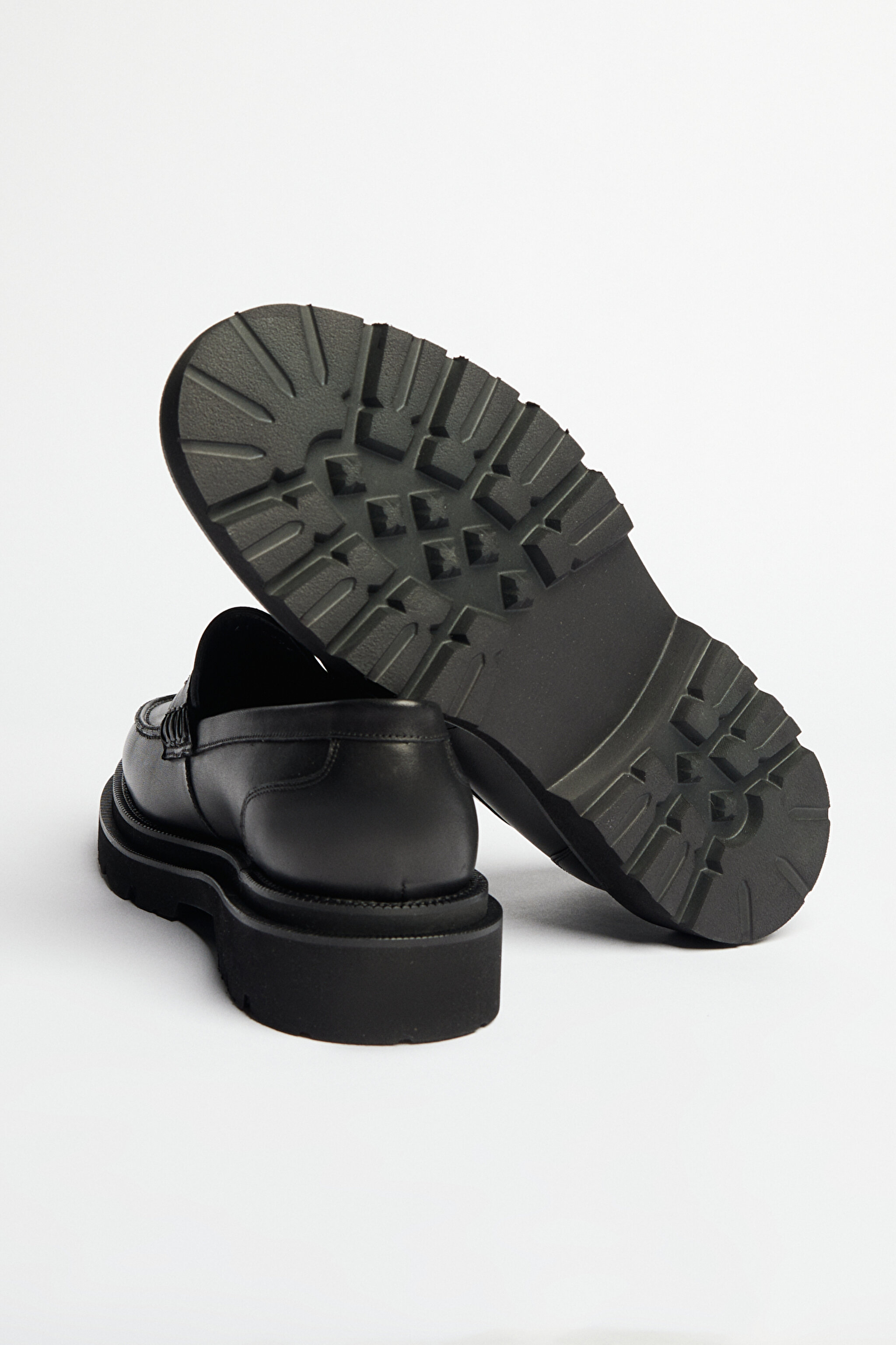 %100 Deri Loafer Ayakkabı - Siyah (görsel 4)