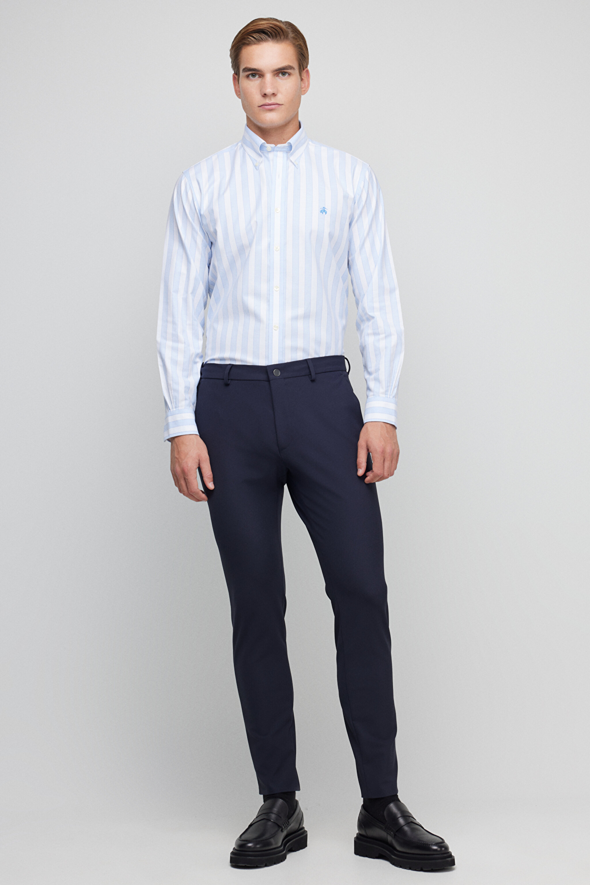 Standart Fit Normal Kesim Cepli Pantolon - Lacivert