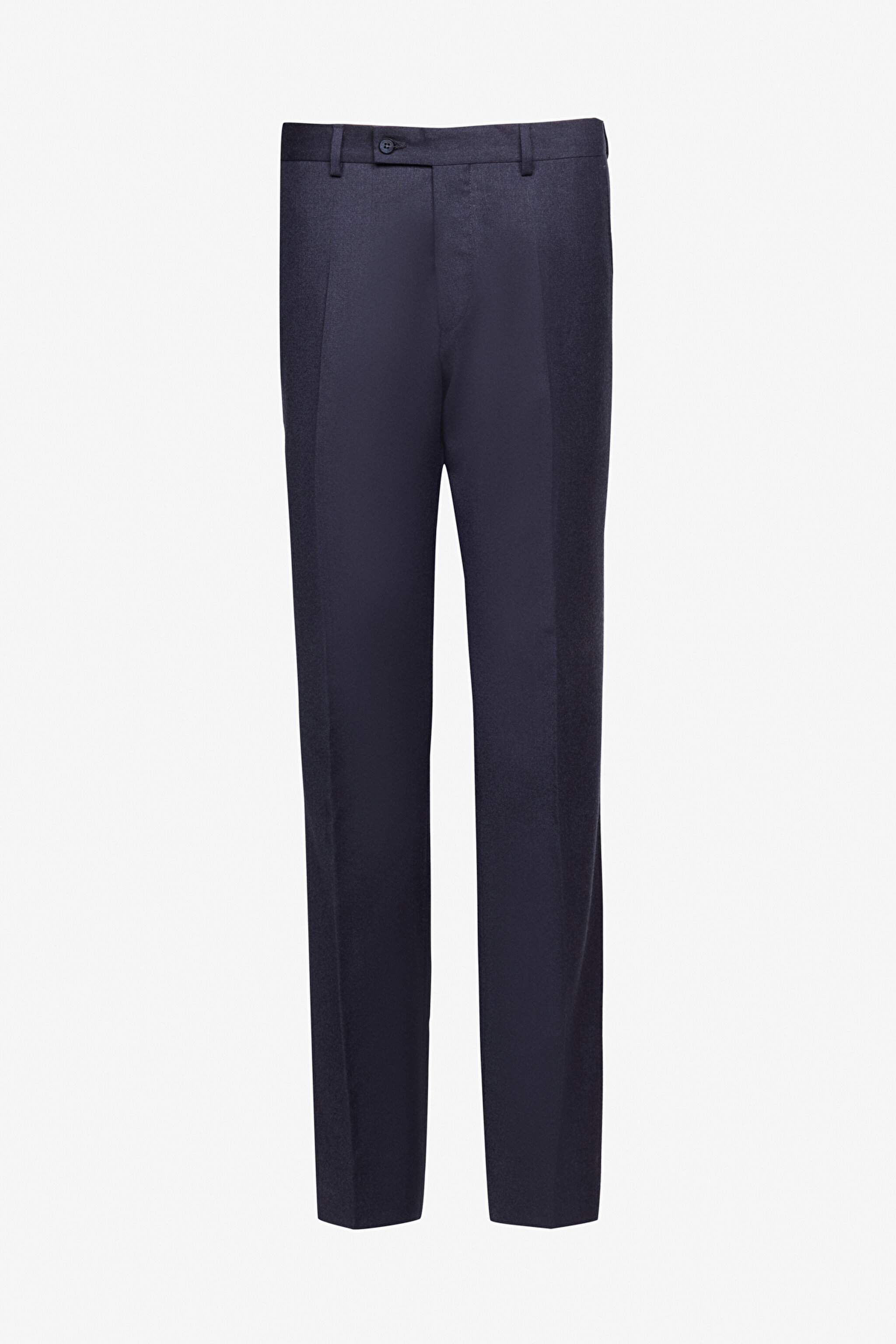 %100 Yün Slim Fit Mono Yaka Takım Elbise - Lacivert (görsel 9)