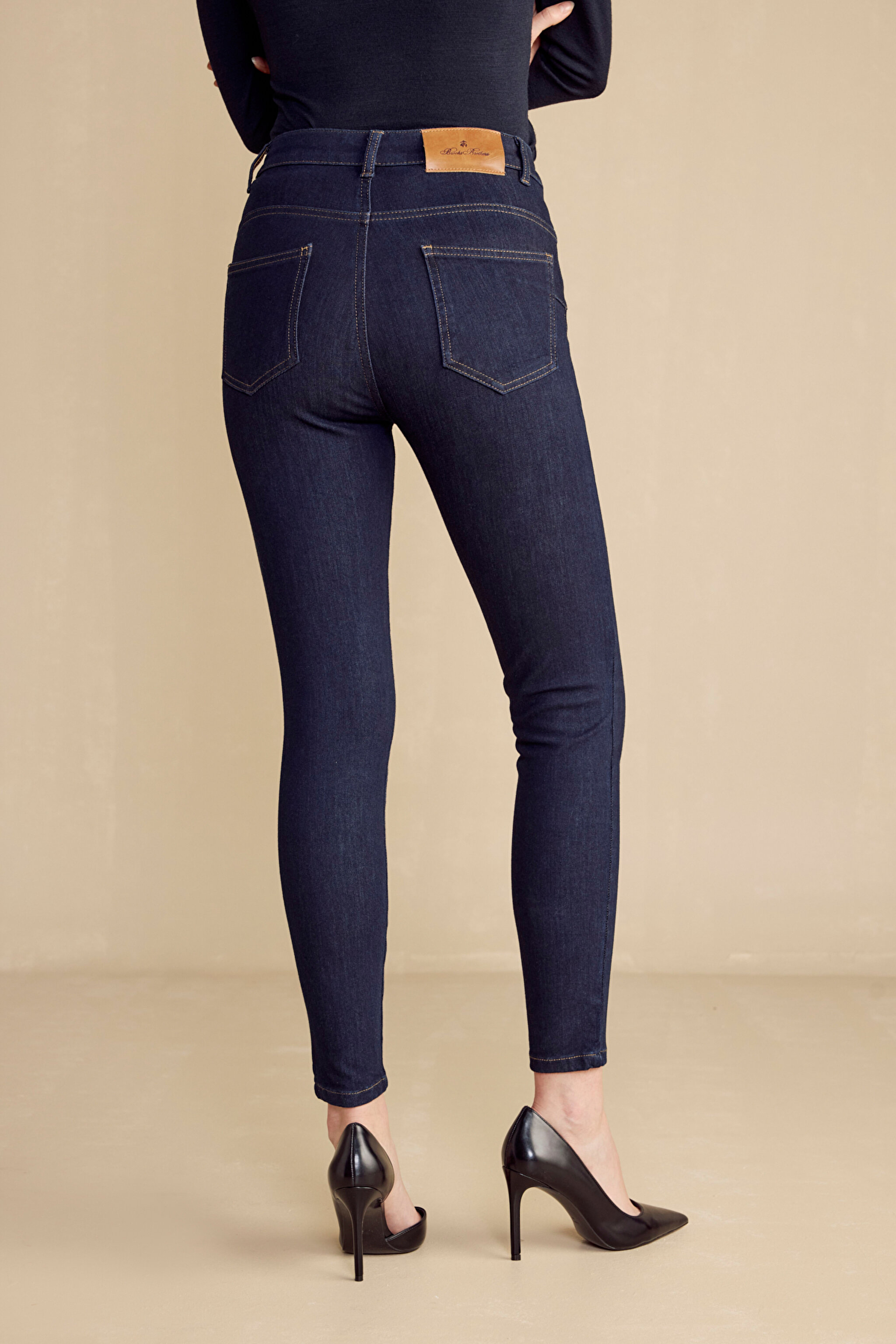 Push-Up Skinny Denim Pantolon - Lacivert (görsel 15)