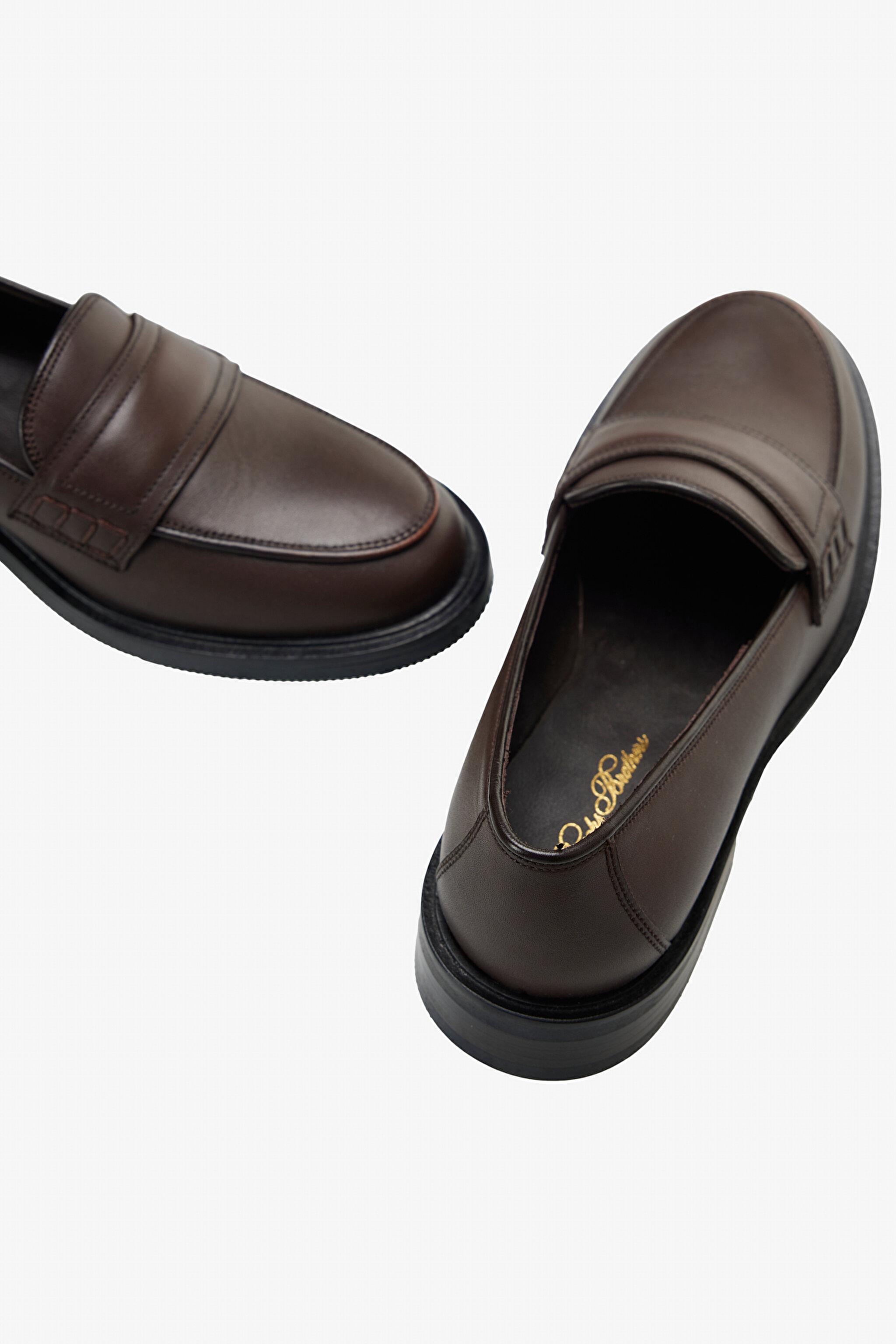 100% Deri Loafer - Kahverengi (görsel 5)