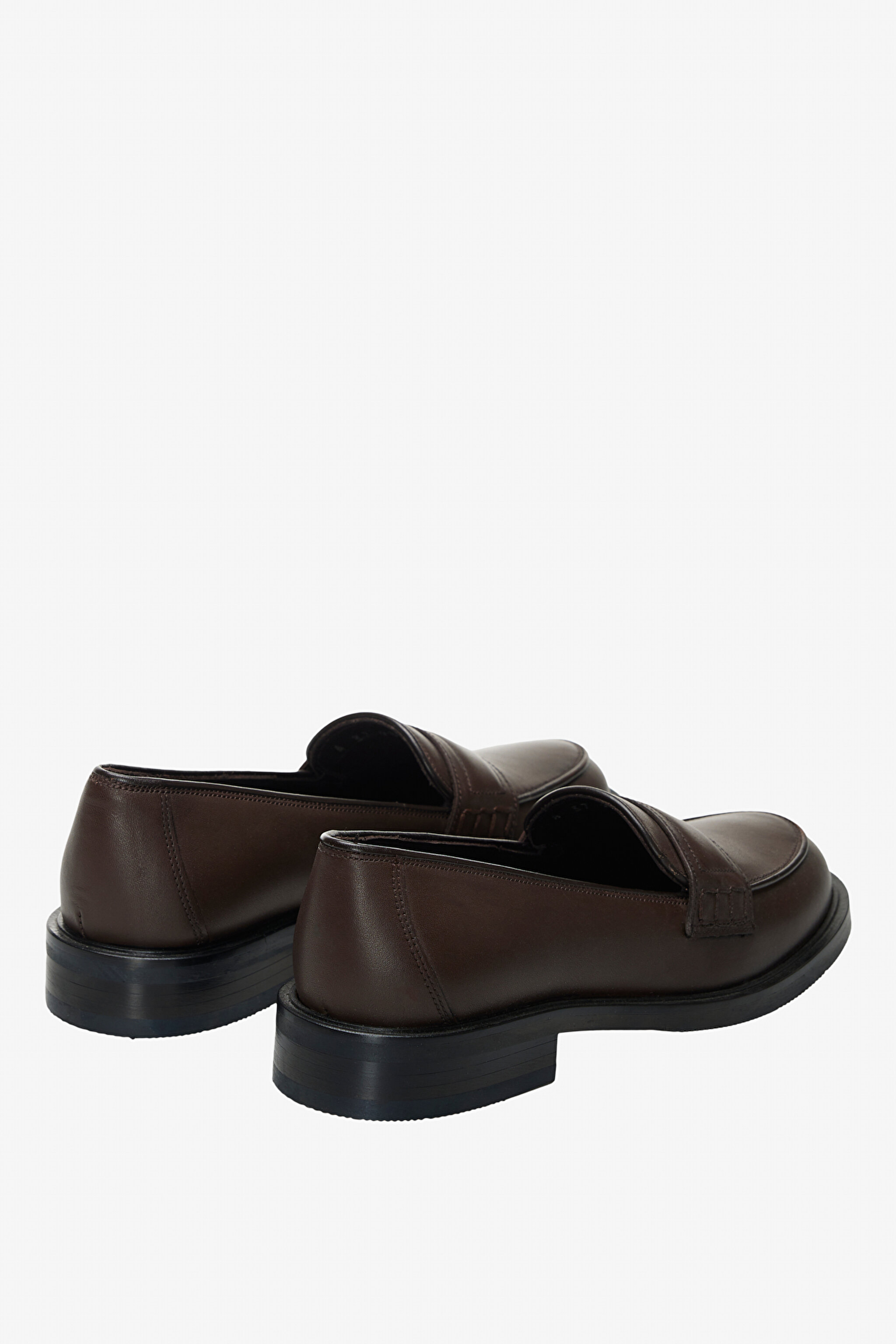 100% Deri Loafer - Kahverengi (görsel 6)