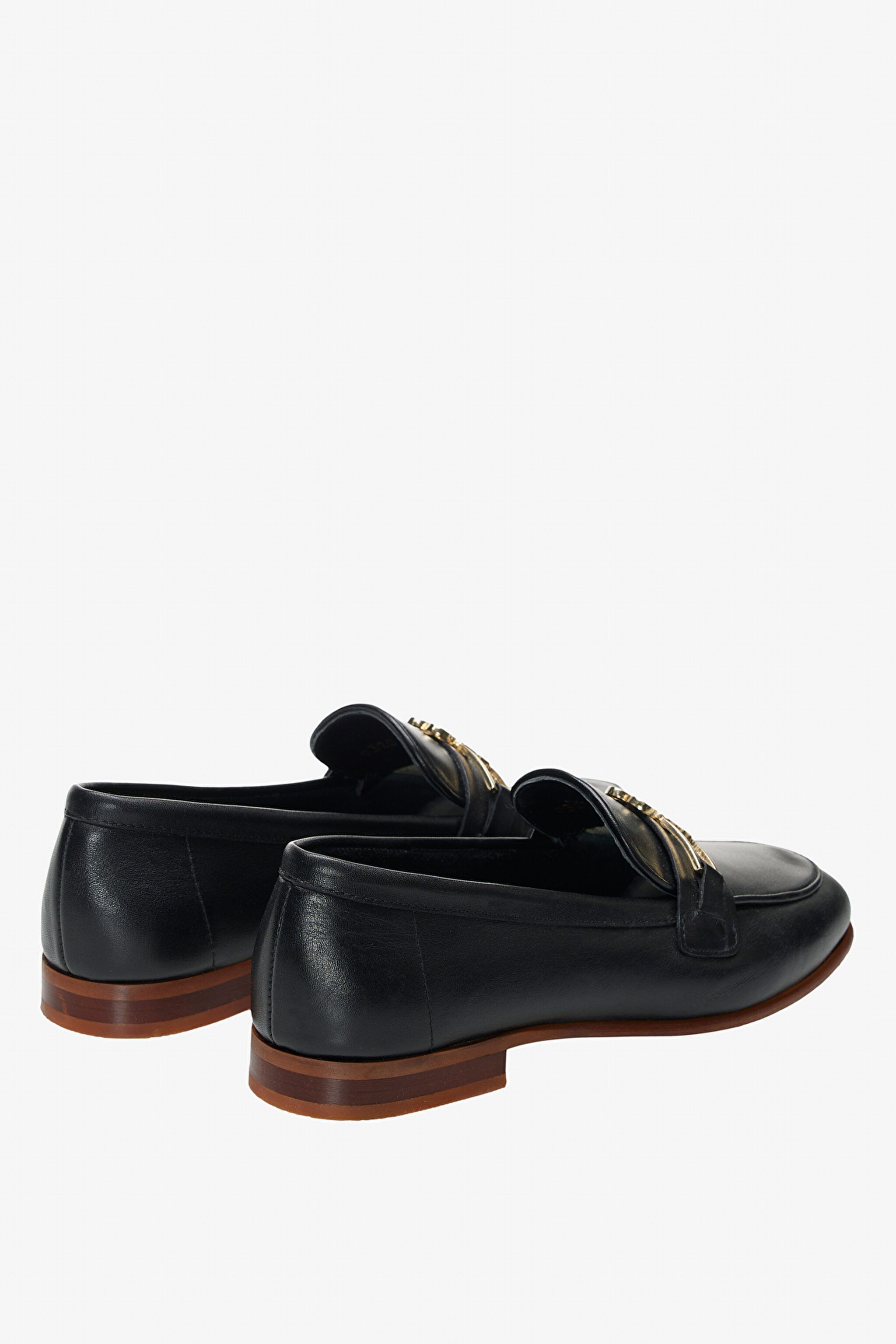 100% Deri Toka Detaylı Loafer - Siyah (görsel 3)
