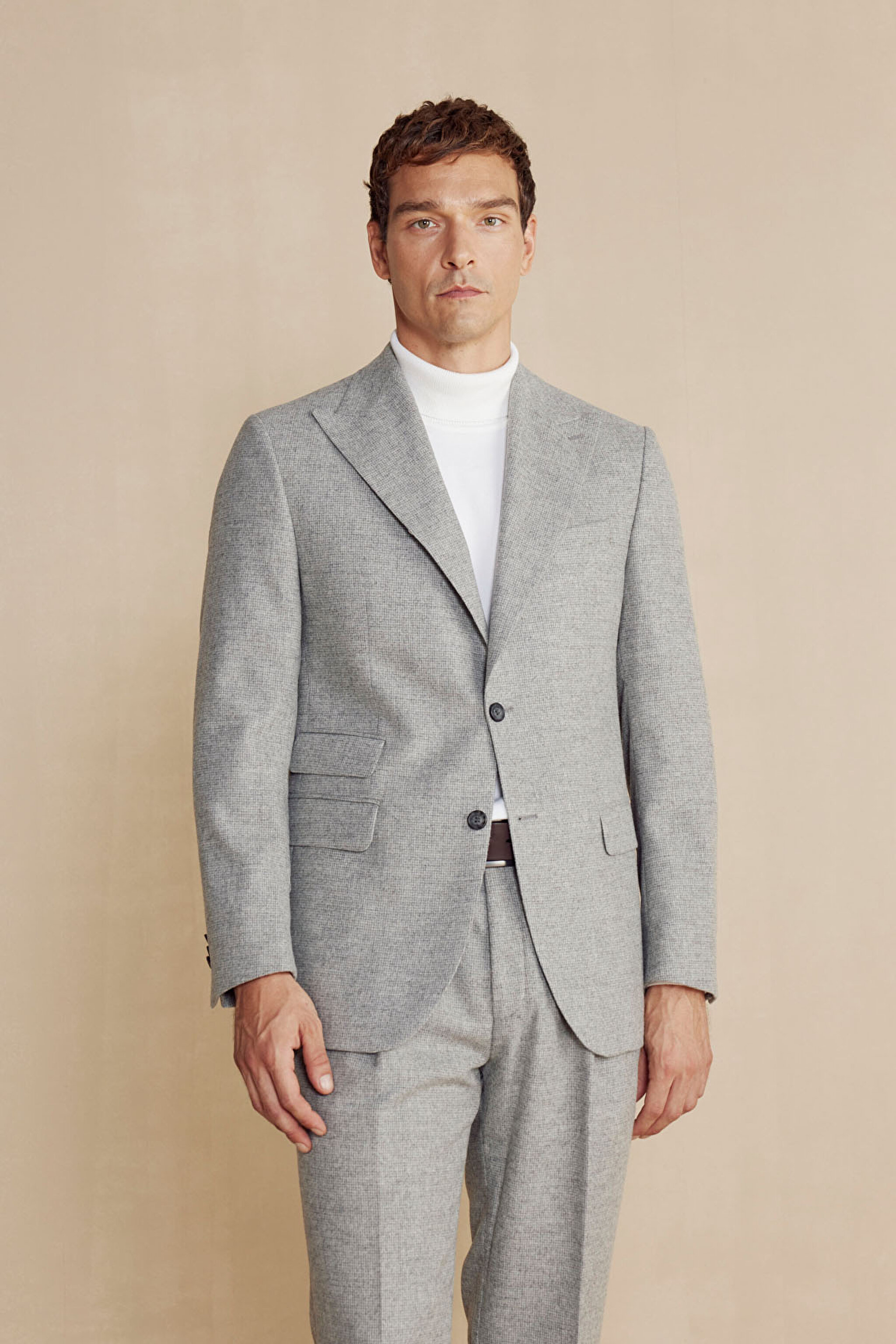 Slim Fit Erkek Ceket - Gri (görsel 3)