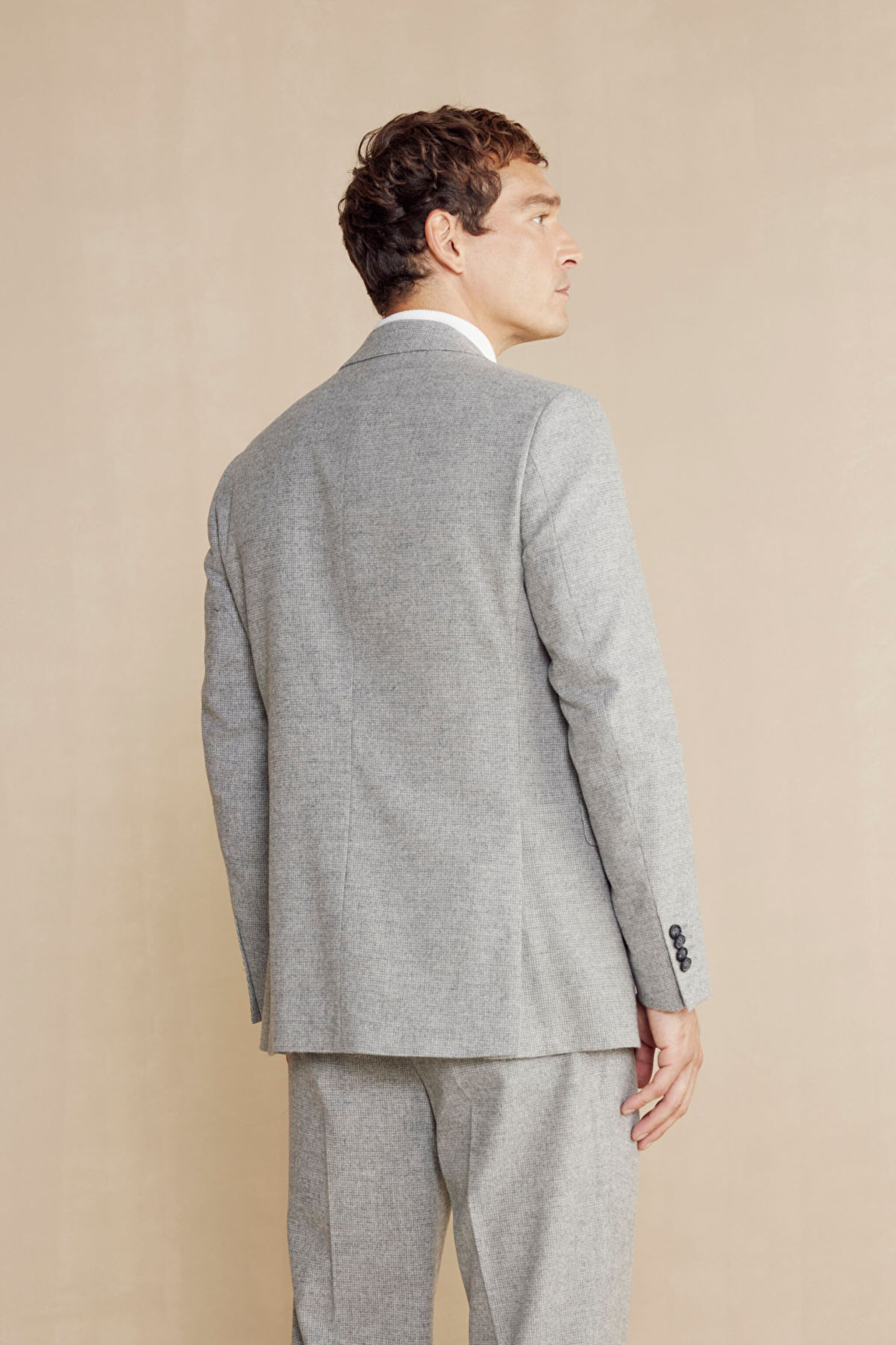 Slim Fit Erkek Ceket - Gri (görsel 6)
