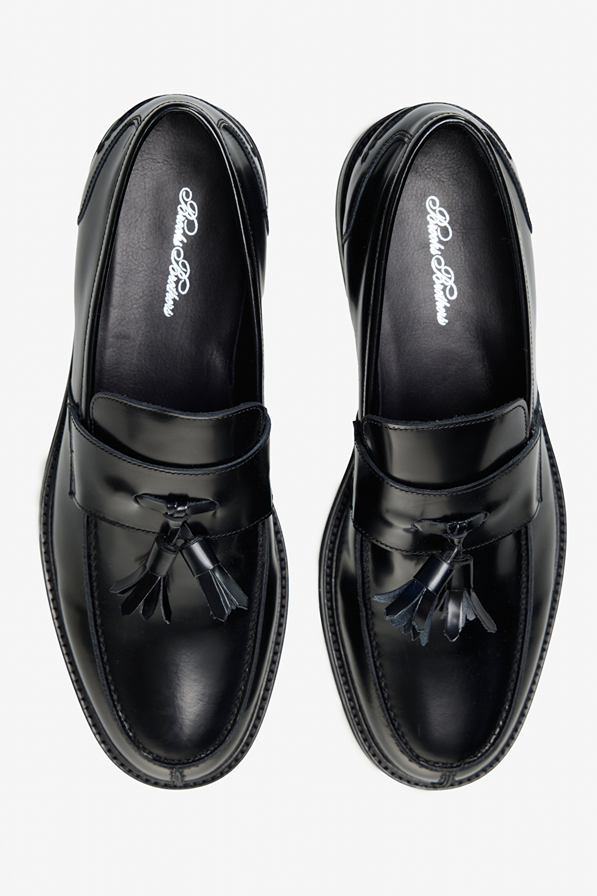 100% Deri Püskül Detaylı Loafer - Siyah (görsel 3)