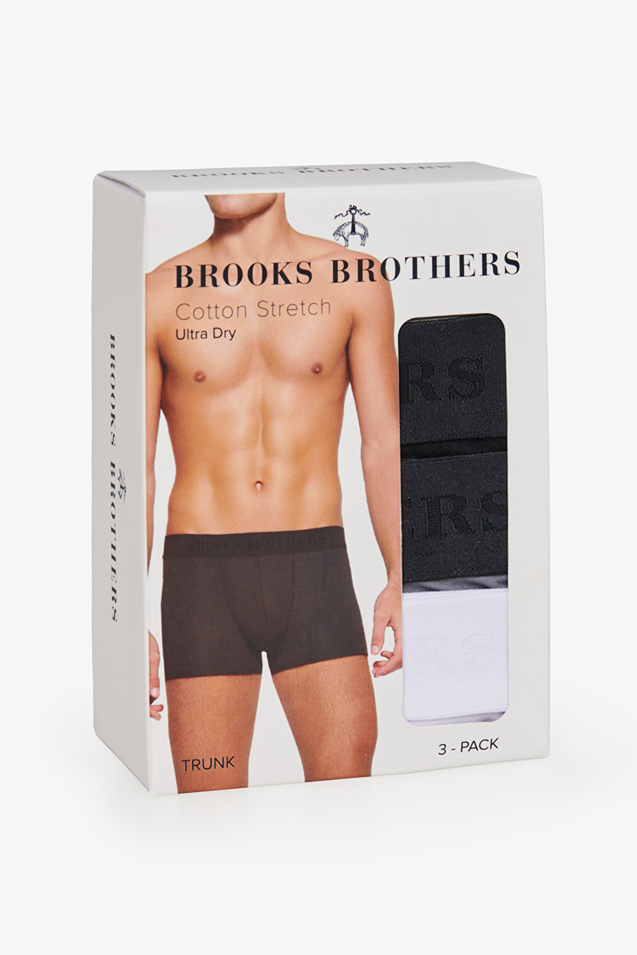 3'lü Paket Trunk Boxer Seti - Siyah-Beyaz-Gri (görsel 2)