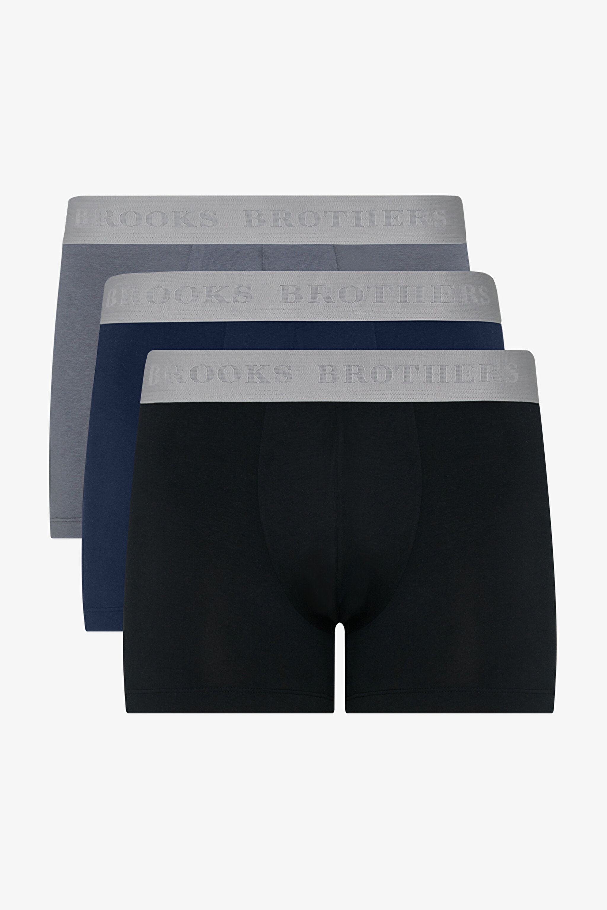 3'lü Paket Trunk Boxer Seti - Siyah-Lacivert-Gri