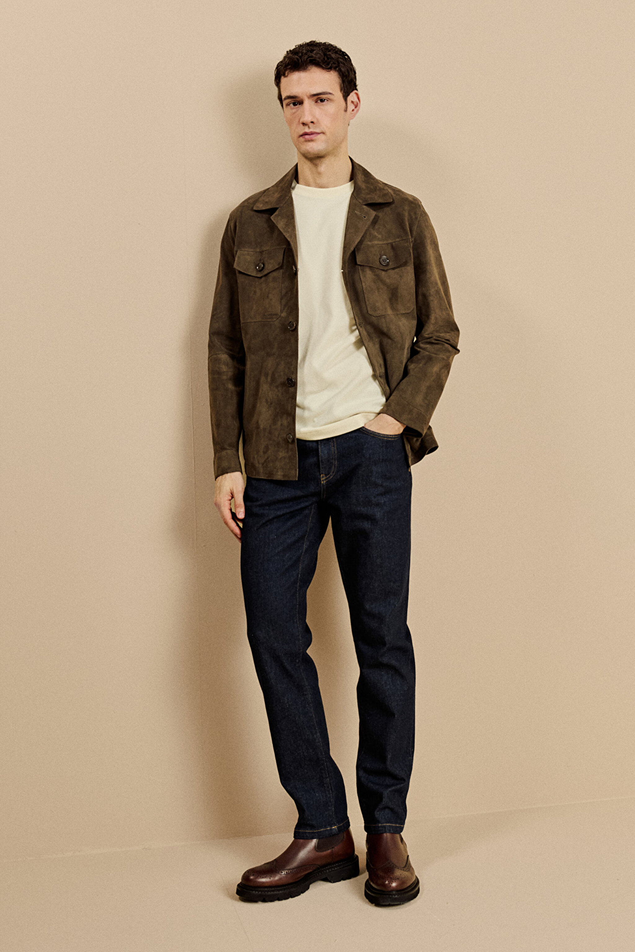 Normal Bel Slim Fit 5 Cepli Denim Pantolon - Lacivert