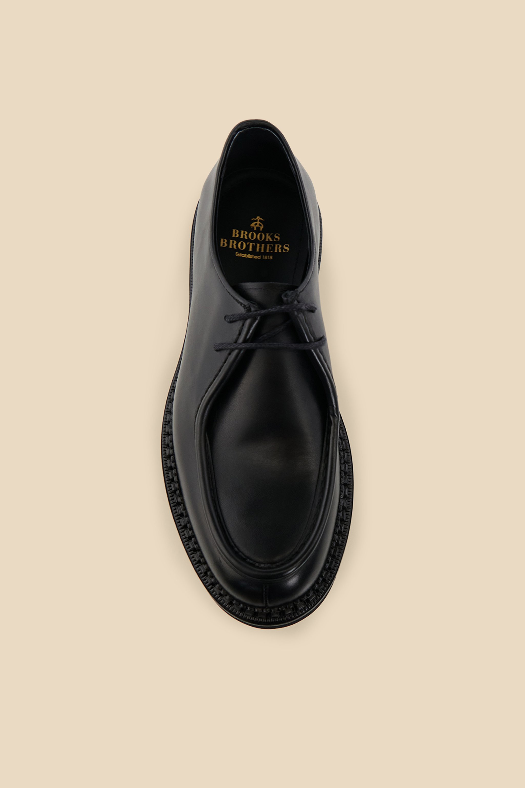 %100 Deri Bağcıklı Loafer - Siyah (görsel 3)