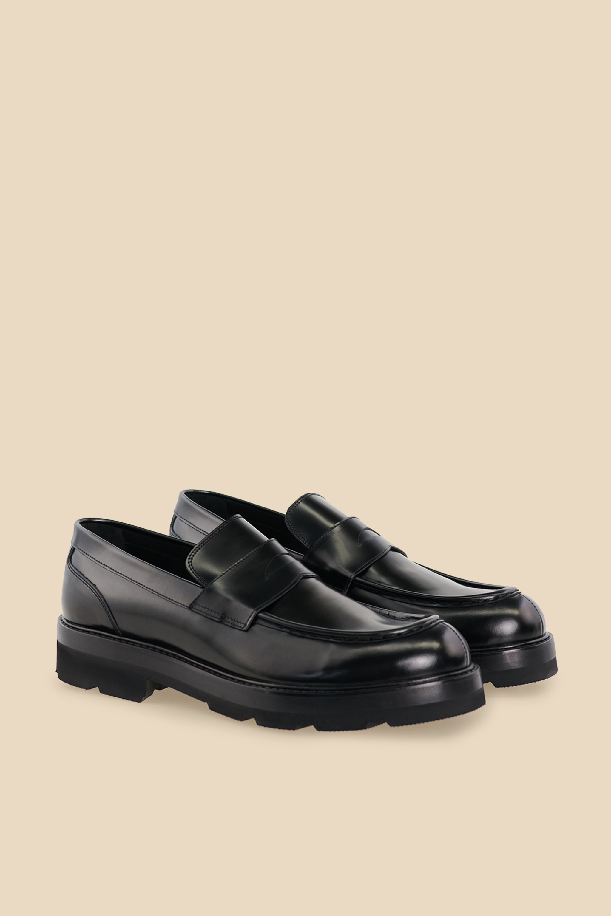 %100 Deri Penny Loafer - Siyah (görsel 2)