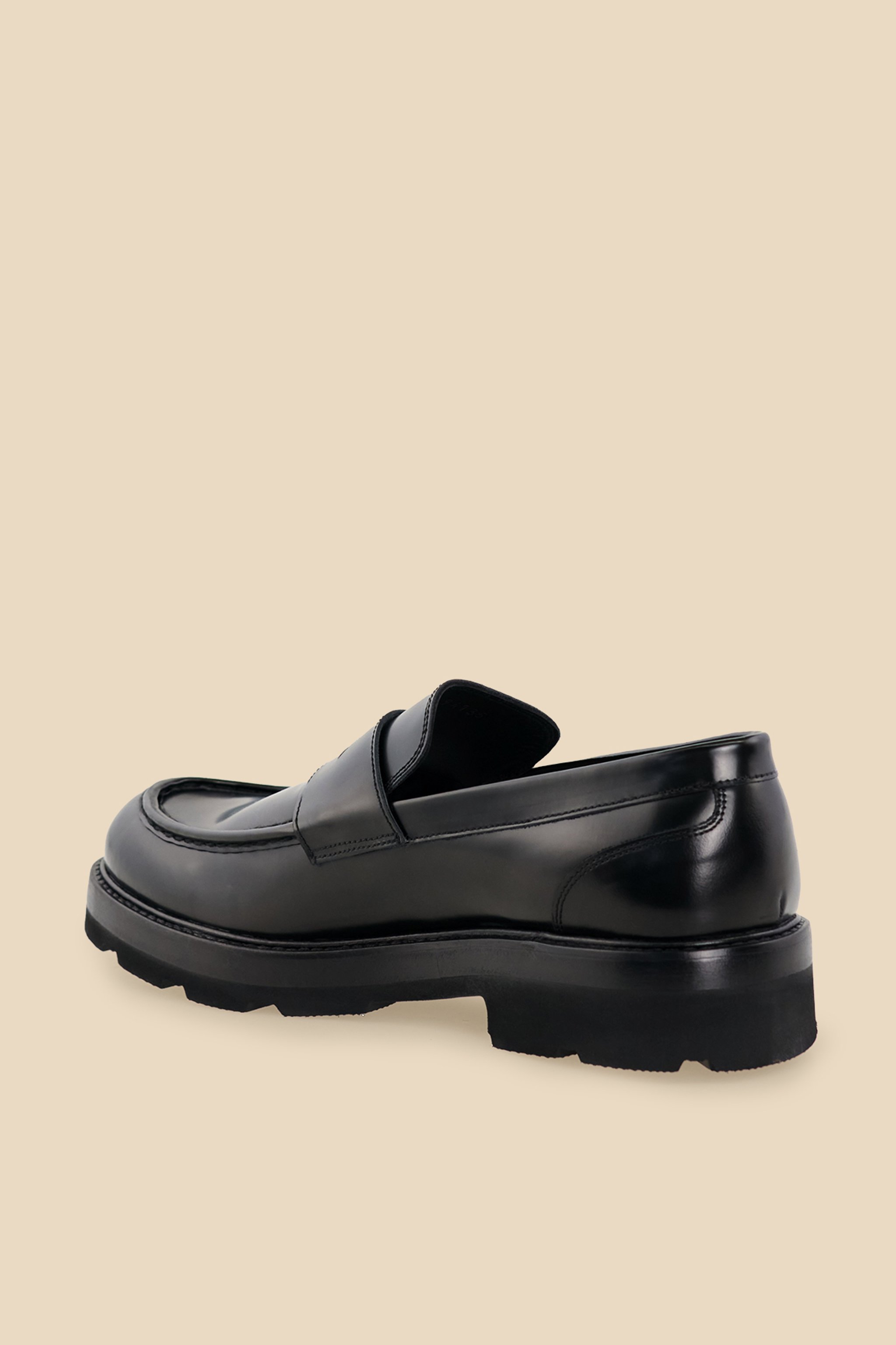 %100 Deri Penny Loafer - Siyah (görsel 4)