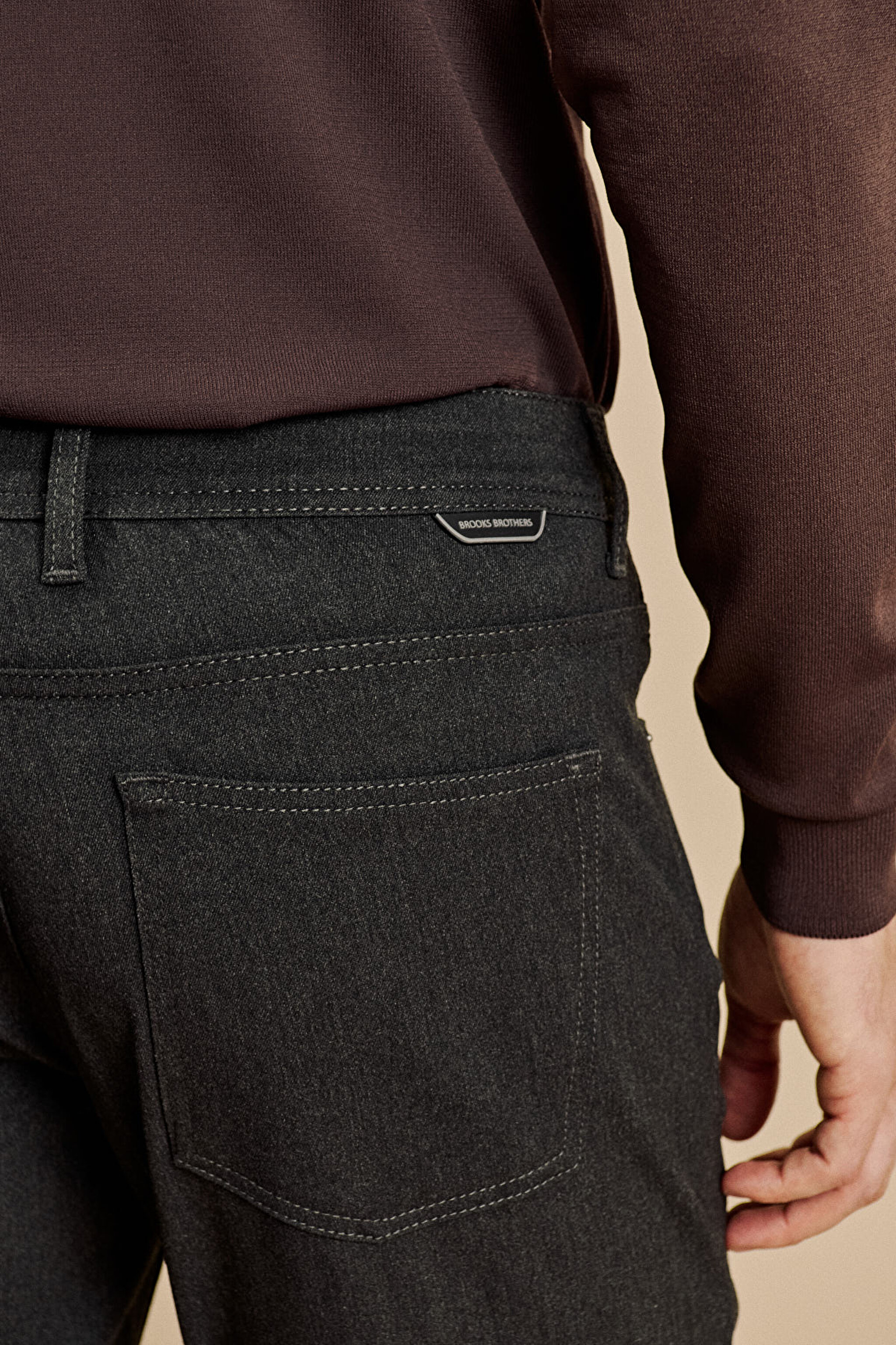 Slim Fit Normal Bel 5 Cepli Performans Pantolon - Antrasit (görsel 6)