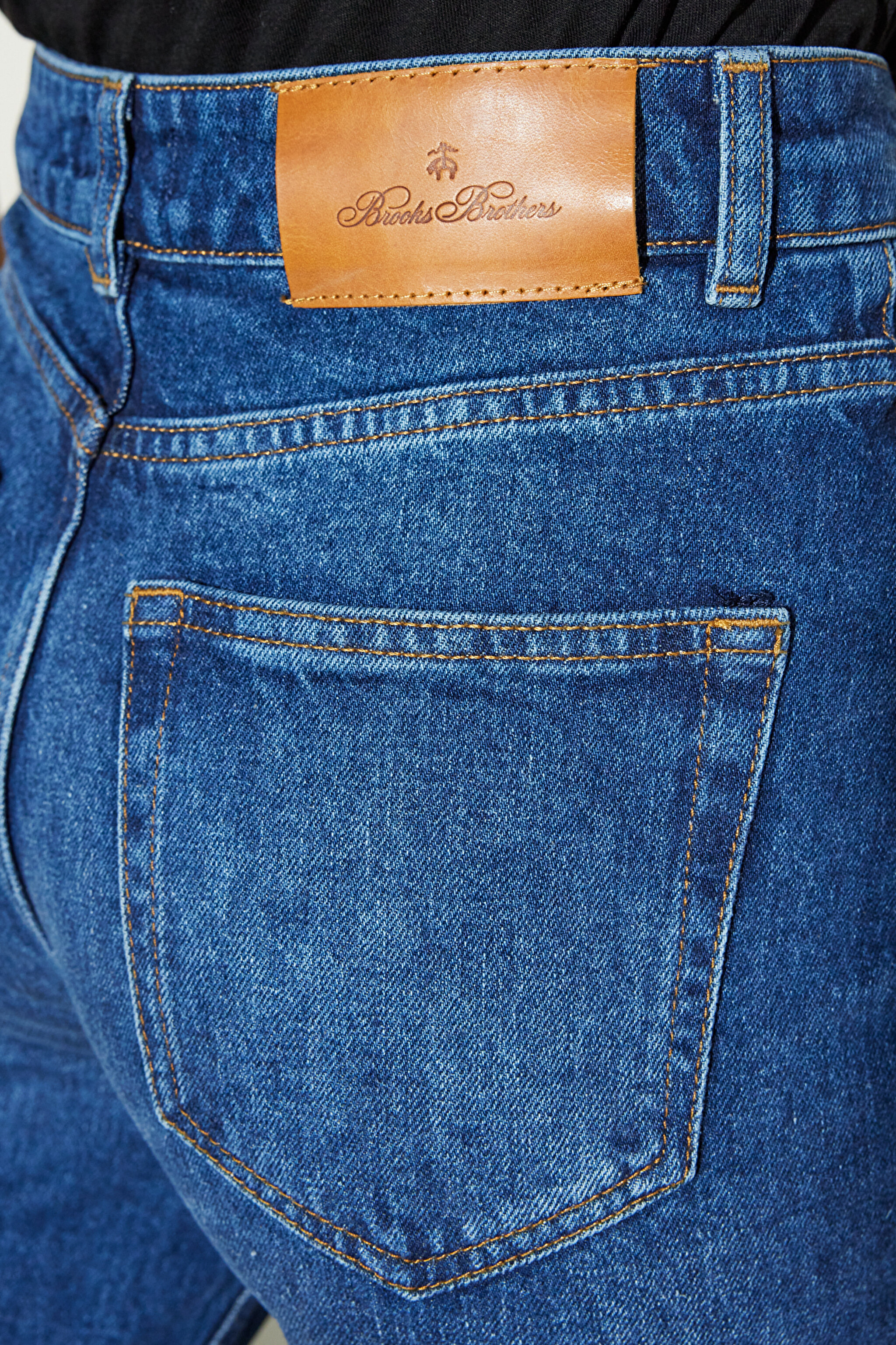 %100 Pamuk Slim Fit Denim Pantolon - Mavi (görsel 8)