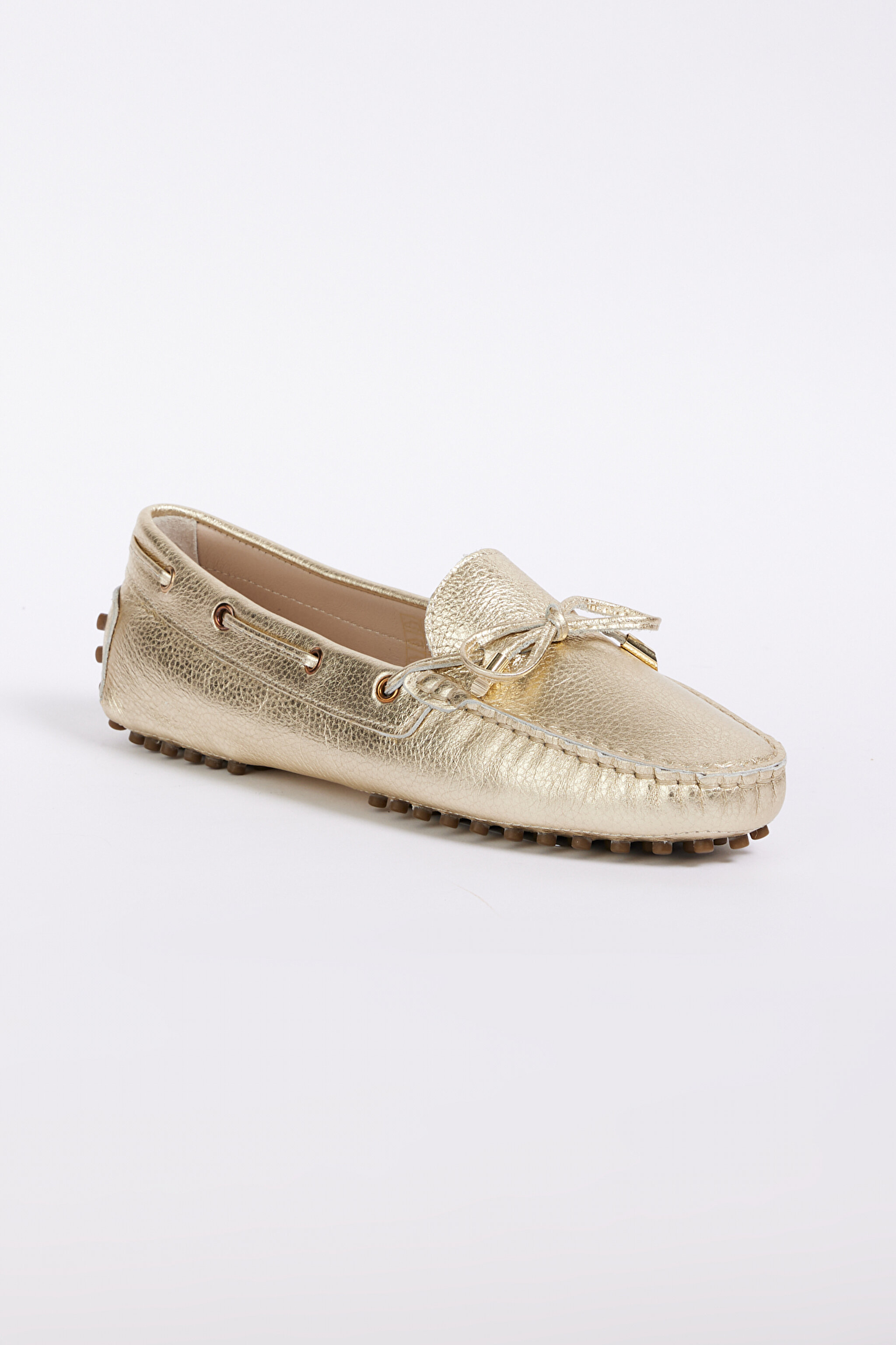 %100 Deri Loafer Ayakkabı - Altın (görsel 2)