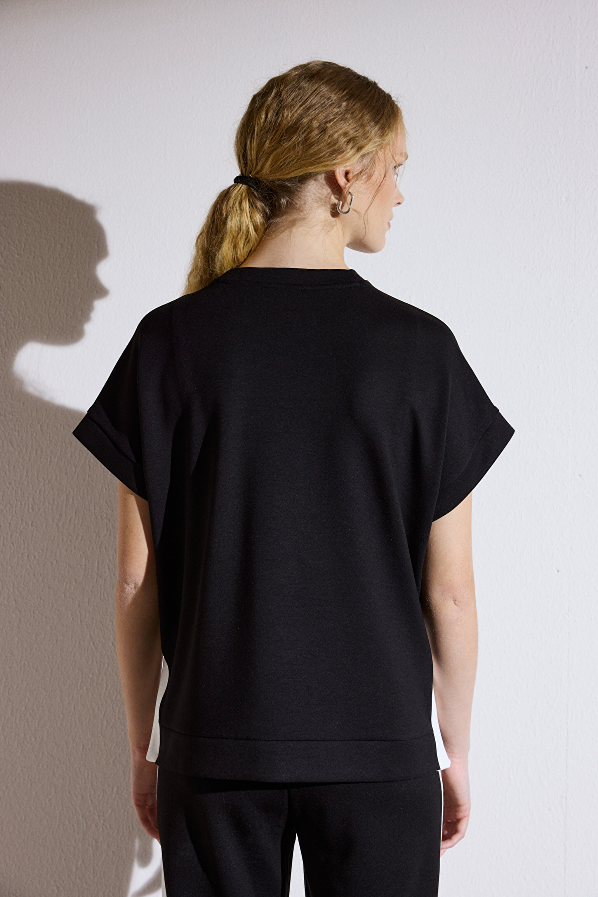 Scuba Sandy Sweatshirt - Siyah-Ekru (görsel 8)