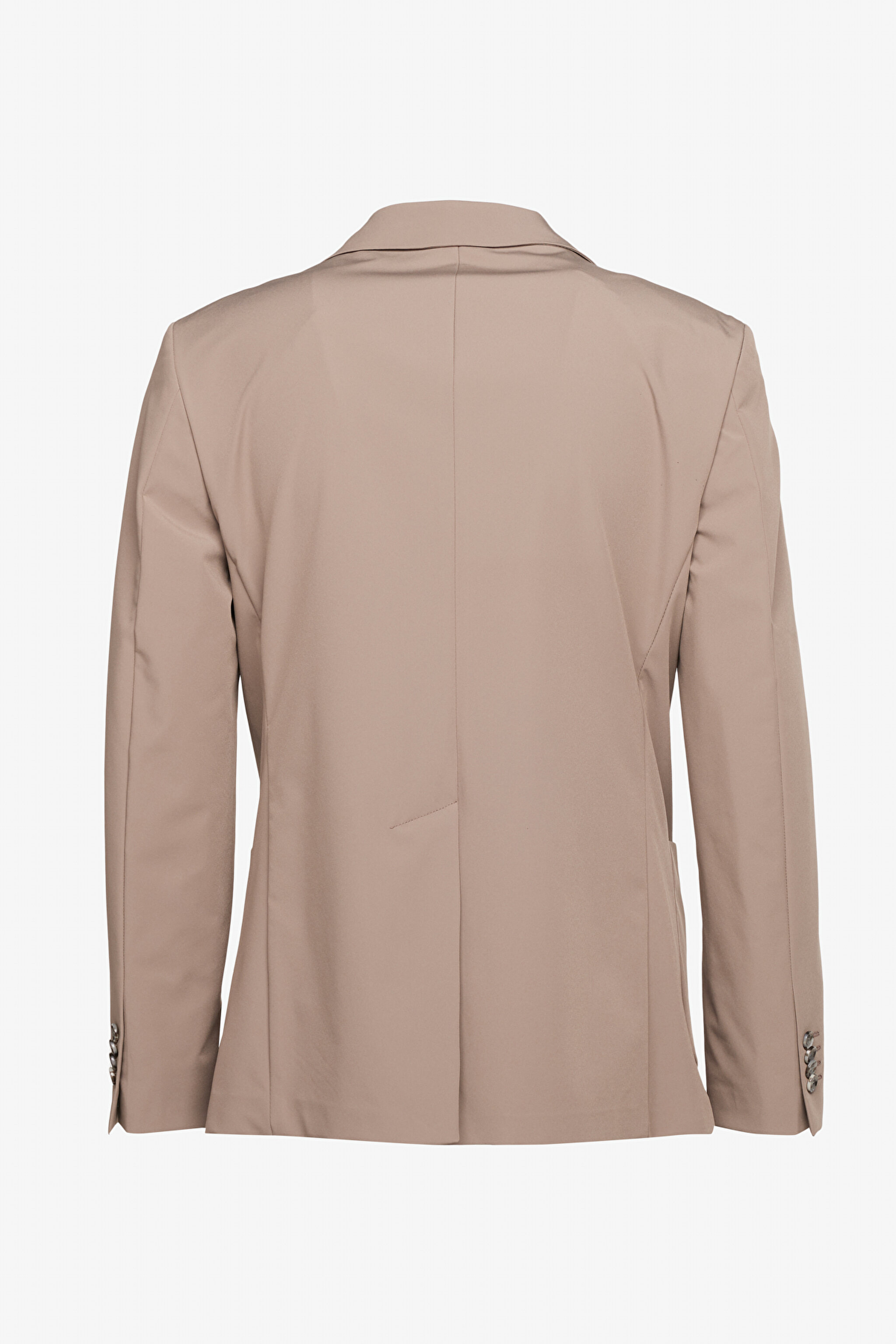 Slim Fit Dar Kesim Mono Yaka Cepli Performans Ceket - Camel (görsel 10)