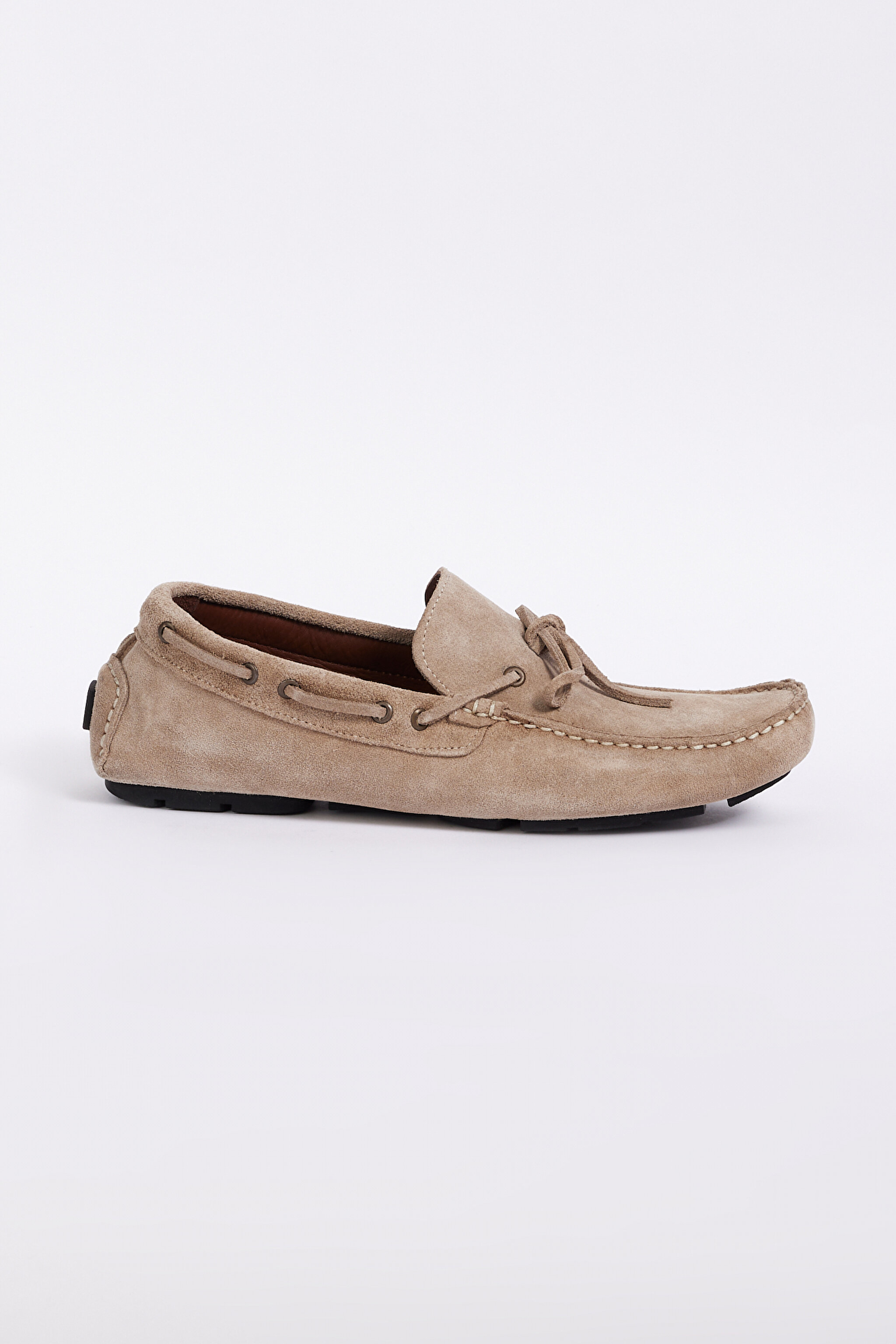 Süet Loafer Ayakkabı - Bej