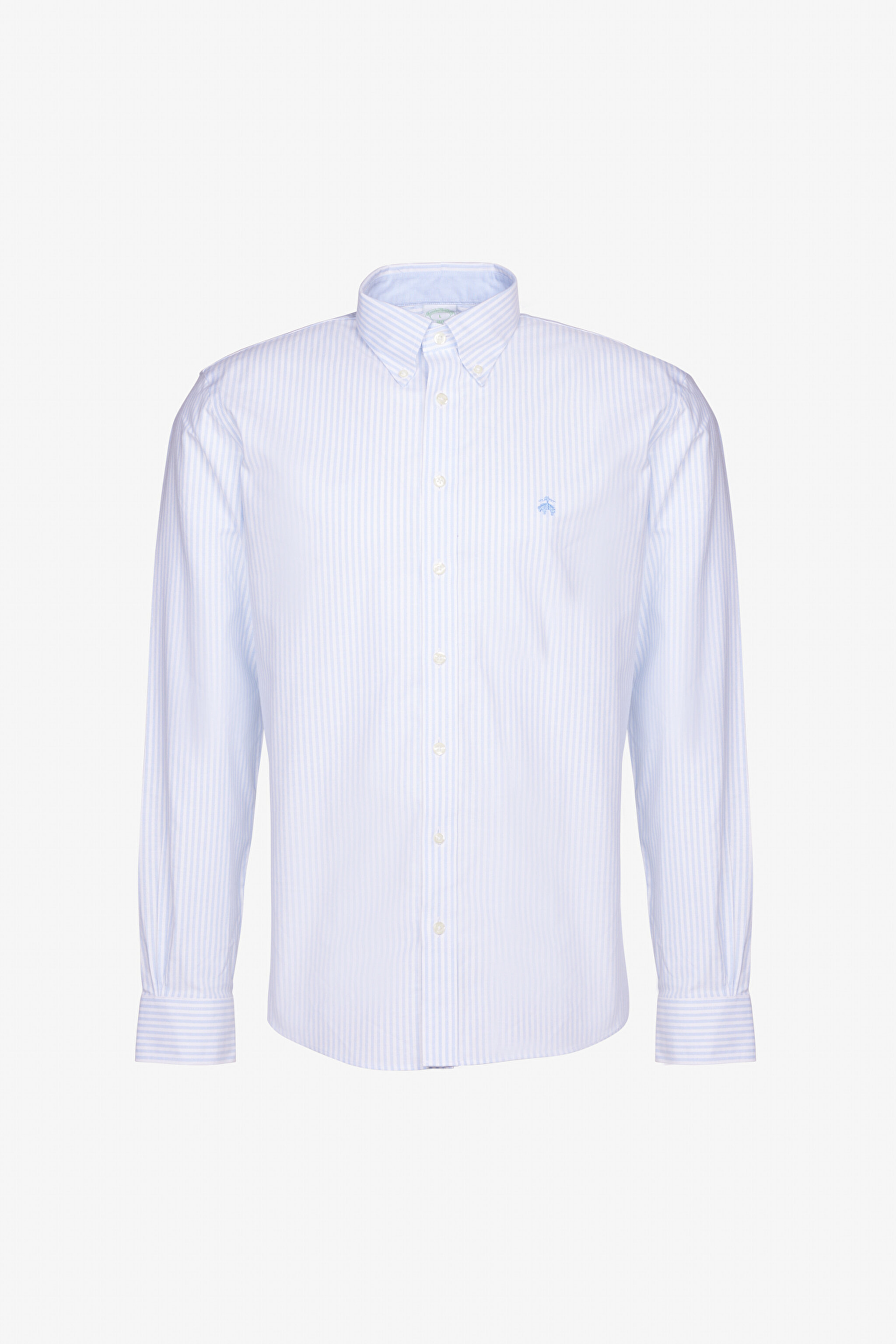 Ütü Gerektirmeyen Regular Fit Geniş Kesim Düğmeli Yaka Non- Iron Gömlek - Mavi