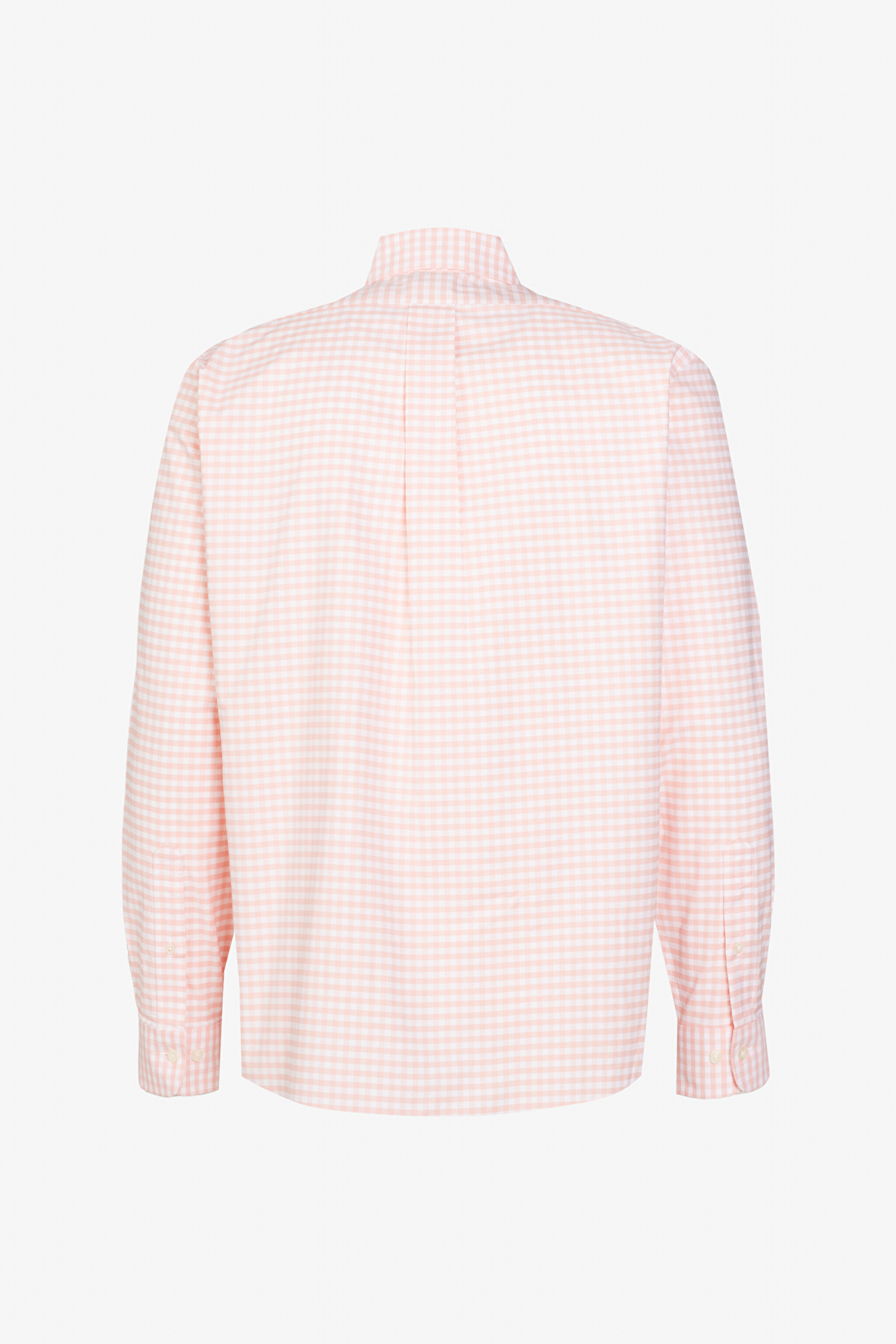 Ütü Gerektirmeyen Regular Fit Geniş Kesim Non-Iron Gömlek - Açık Turuncu (görsel 8)
