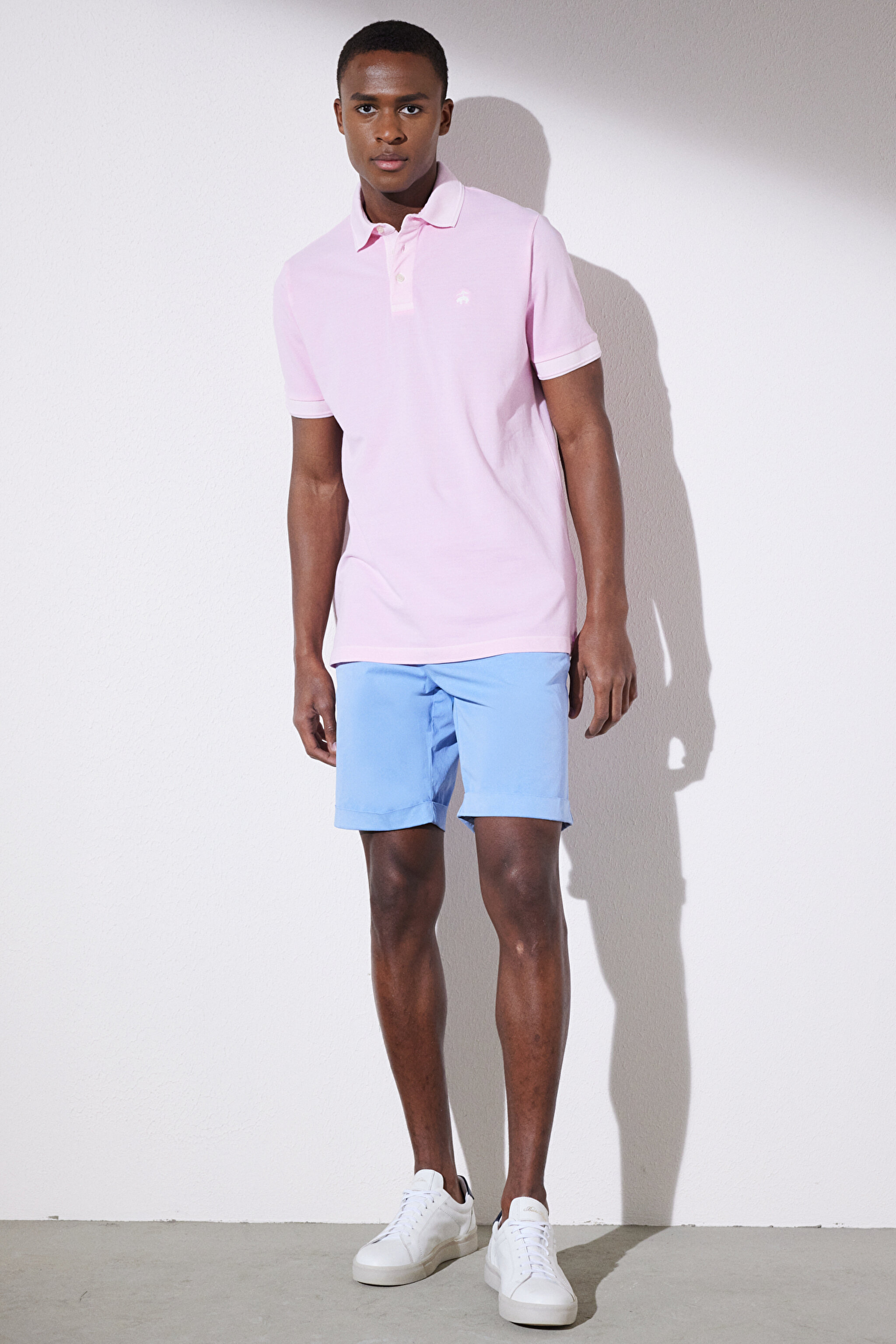 Polo Yaka Tişört - Pembe (görsel 6)