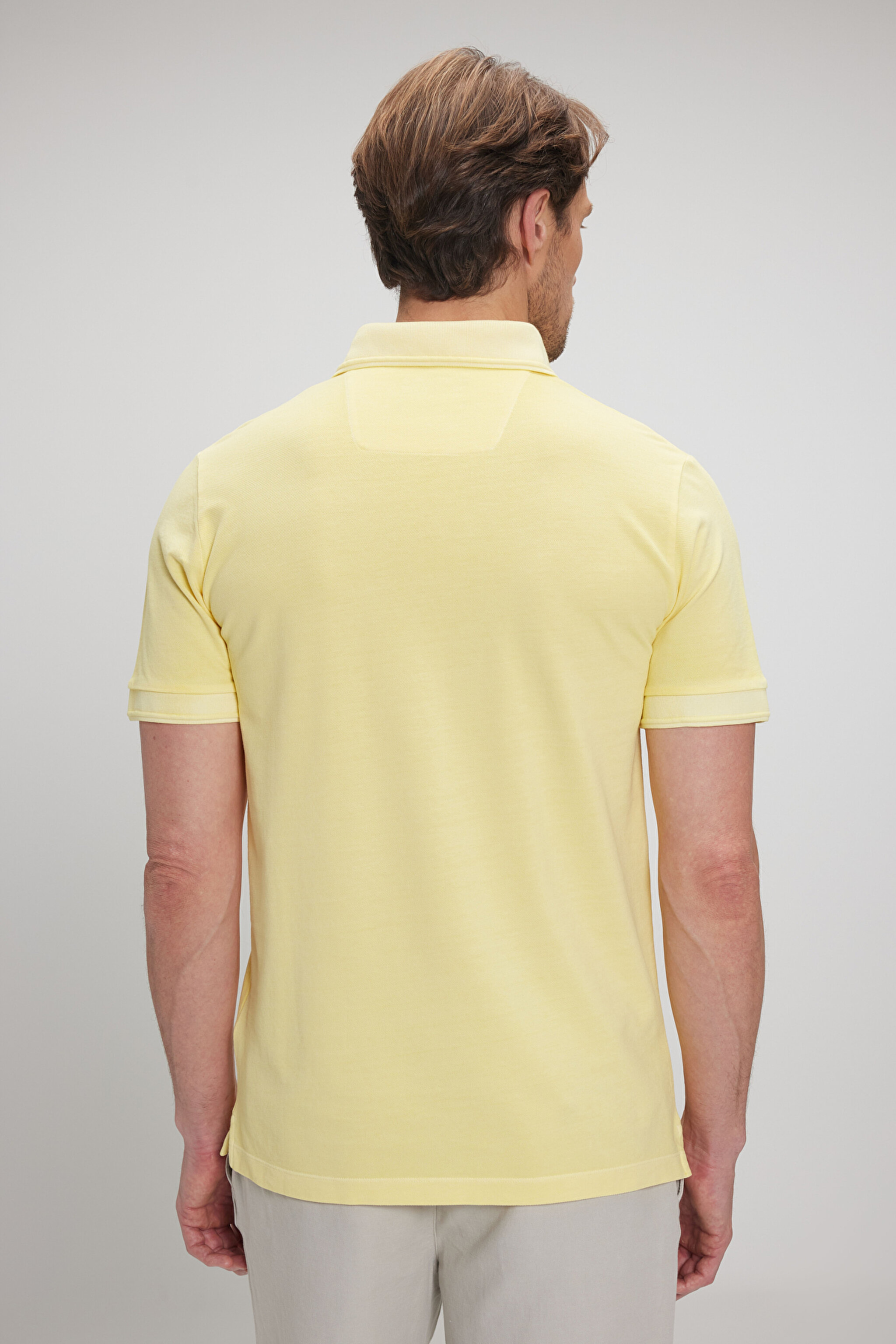 Polo Yaka Tişört - Sarı (görsel 5)
