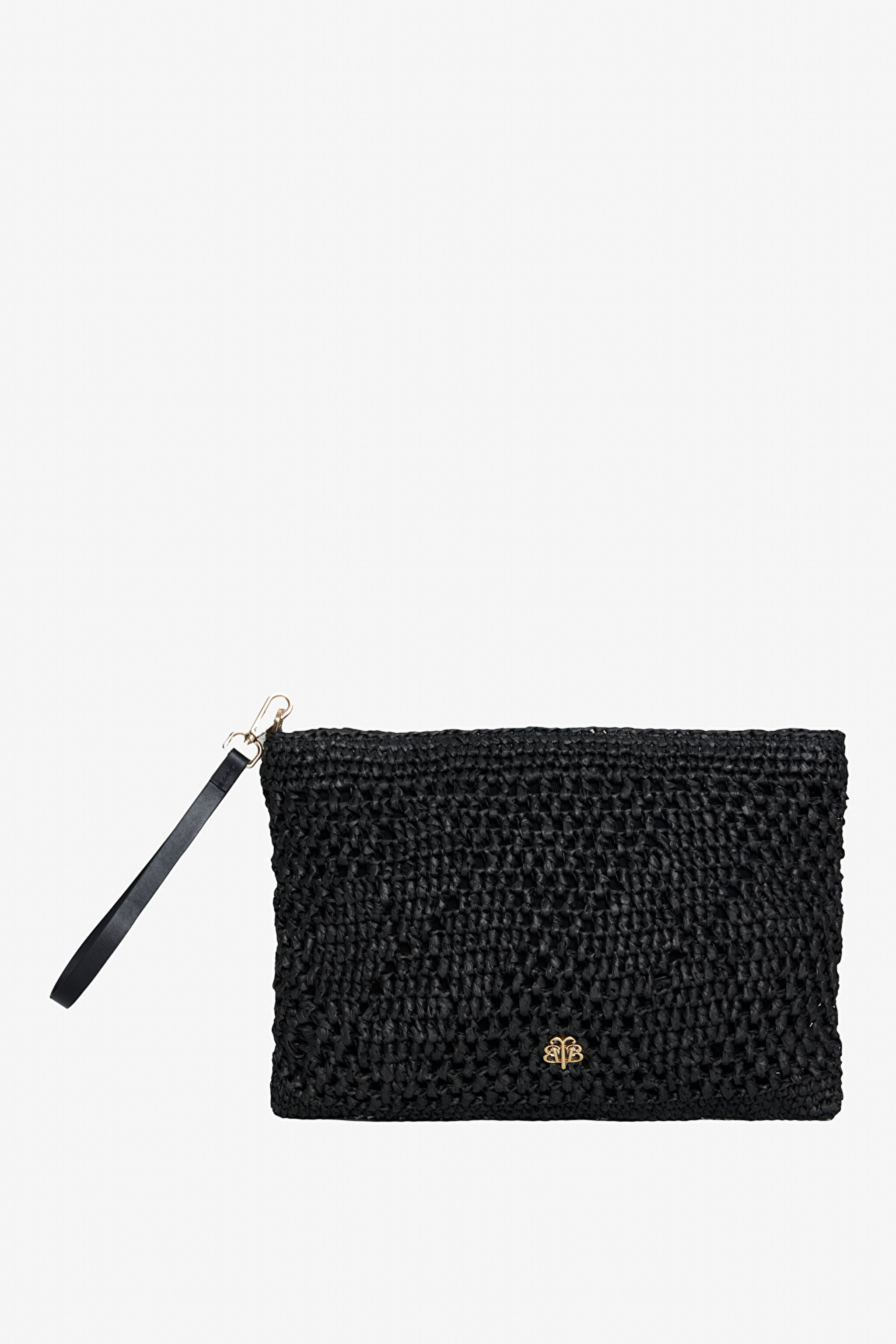 Rafya Clutch - Siyah