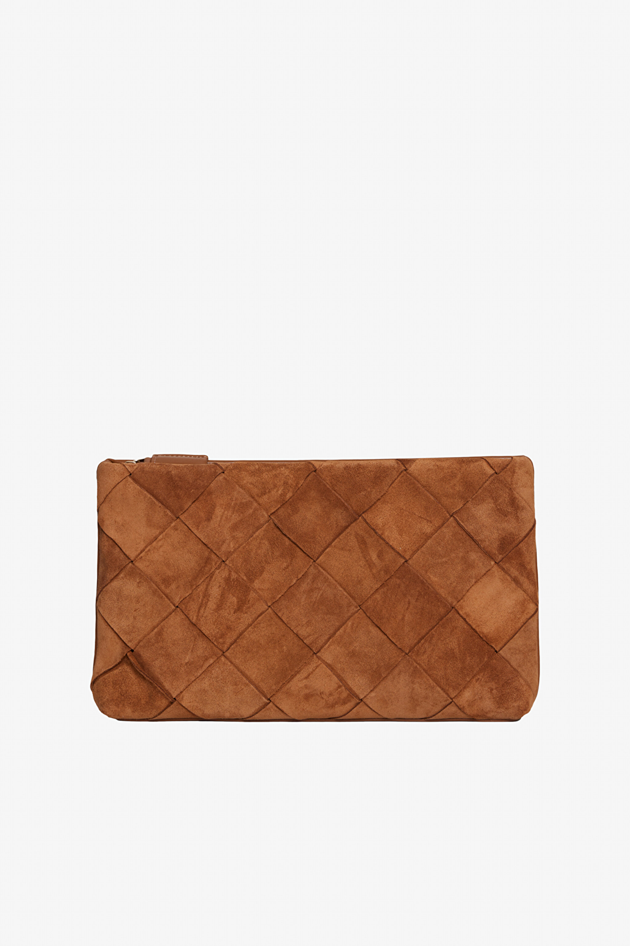 %100 Deri Clutch - Taba (görsel 4)