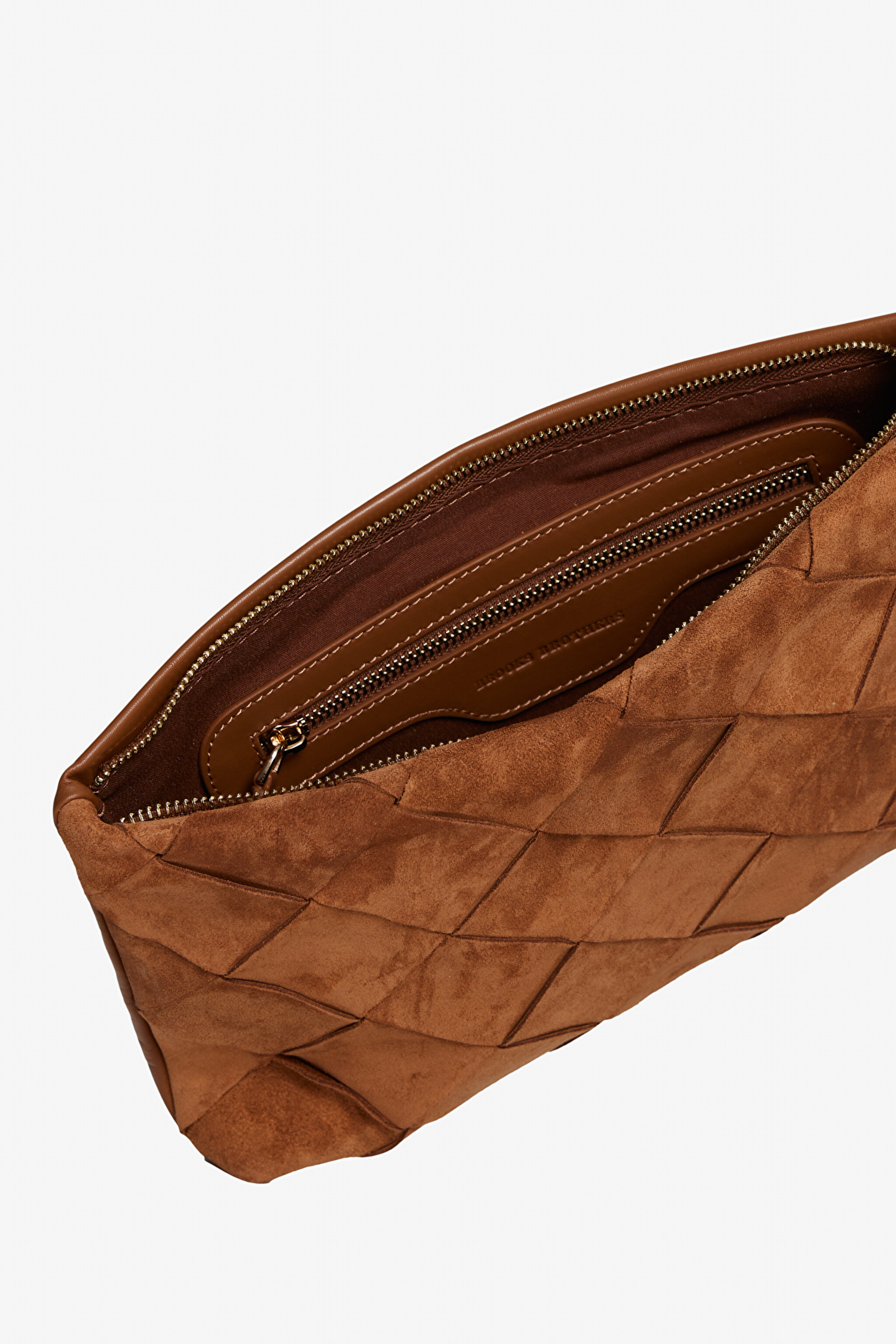 %100 Deri Clutch - Taba (görsel 6)