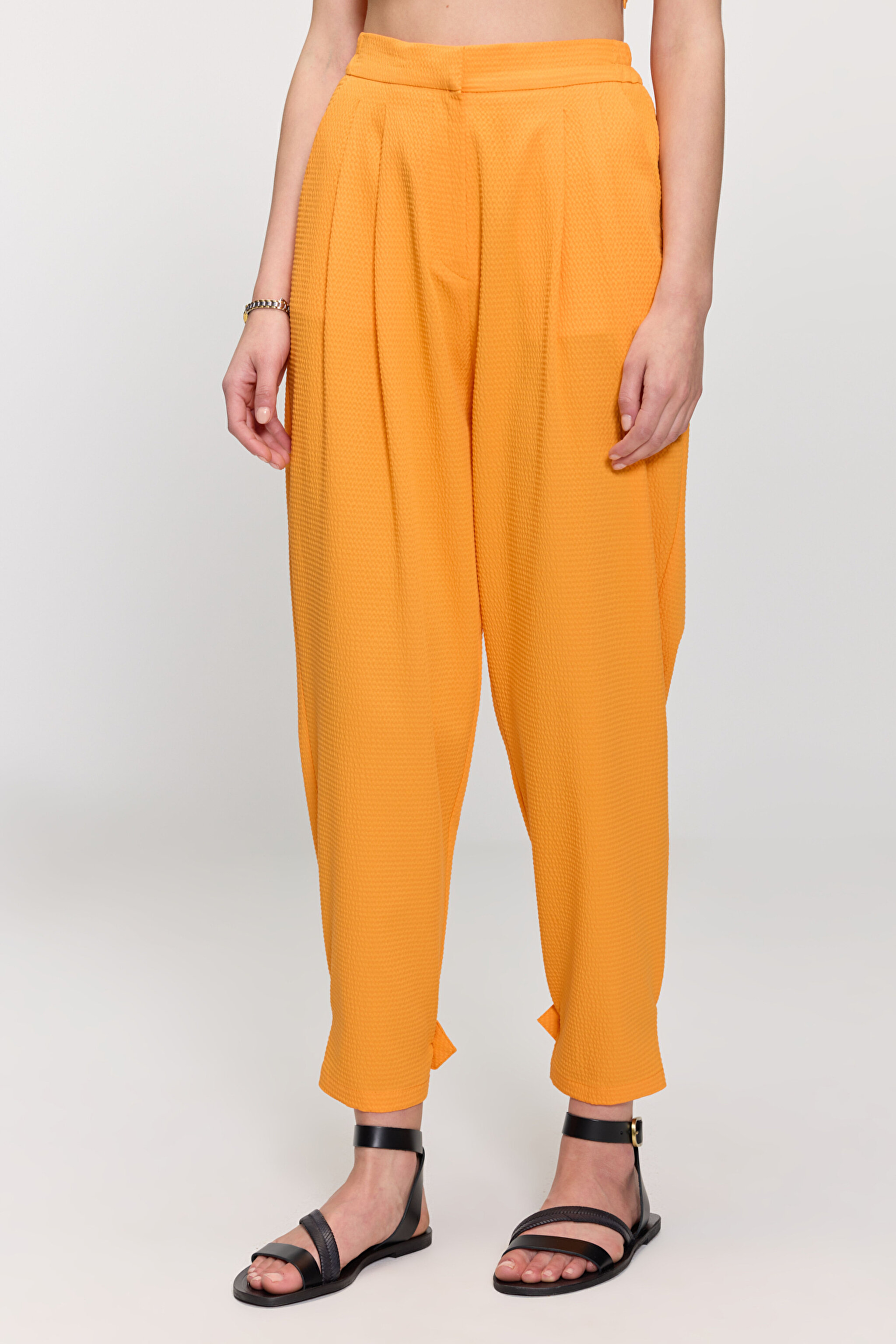 Askılı Crop Büstiyer - Turuncu (görsel 6)