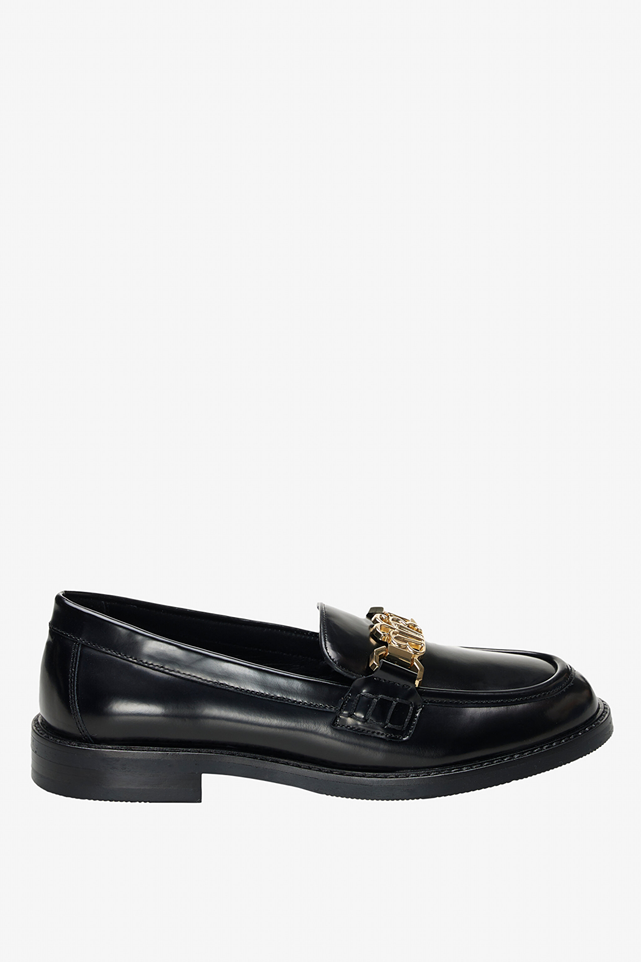 %100 Deri Loafer Ayakkabı - Siyah