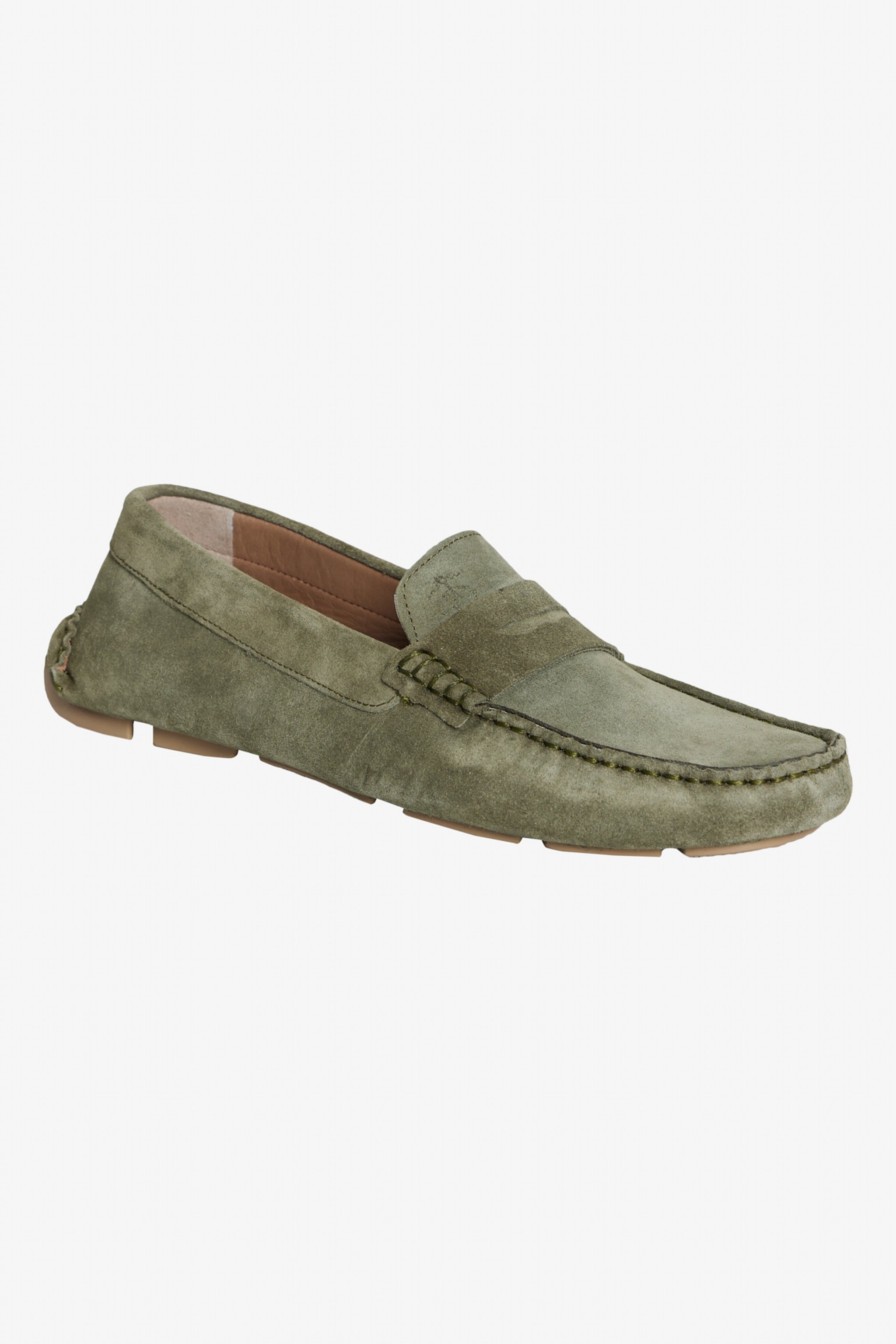 %100 Süet Haki Loafer - Haki (görsel 5)