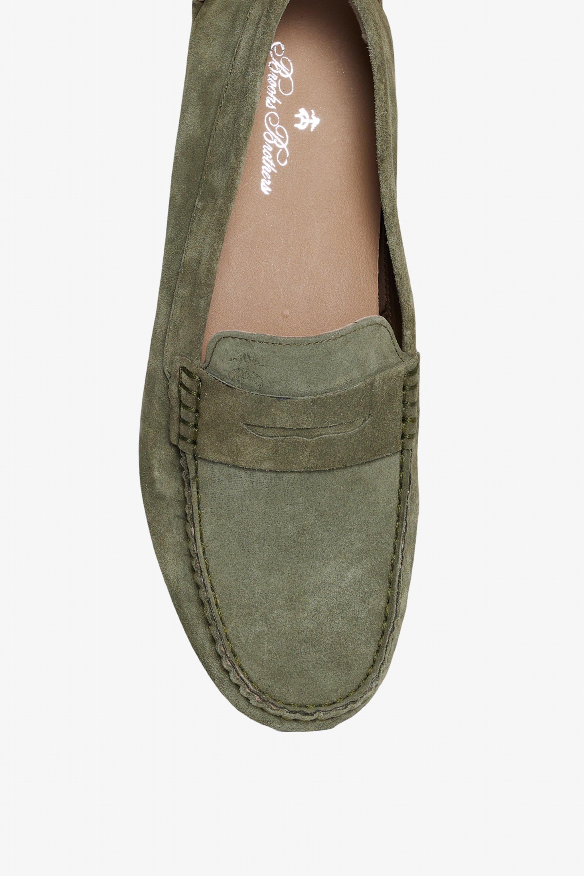 %100 Süet Haki Loafer - Haki (görsel 6)