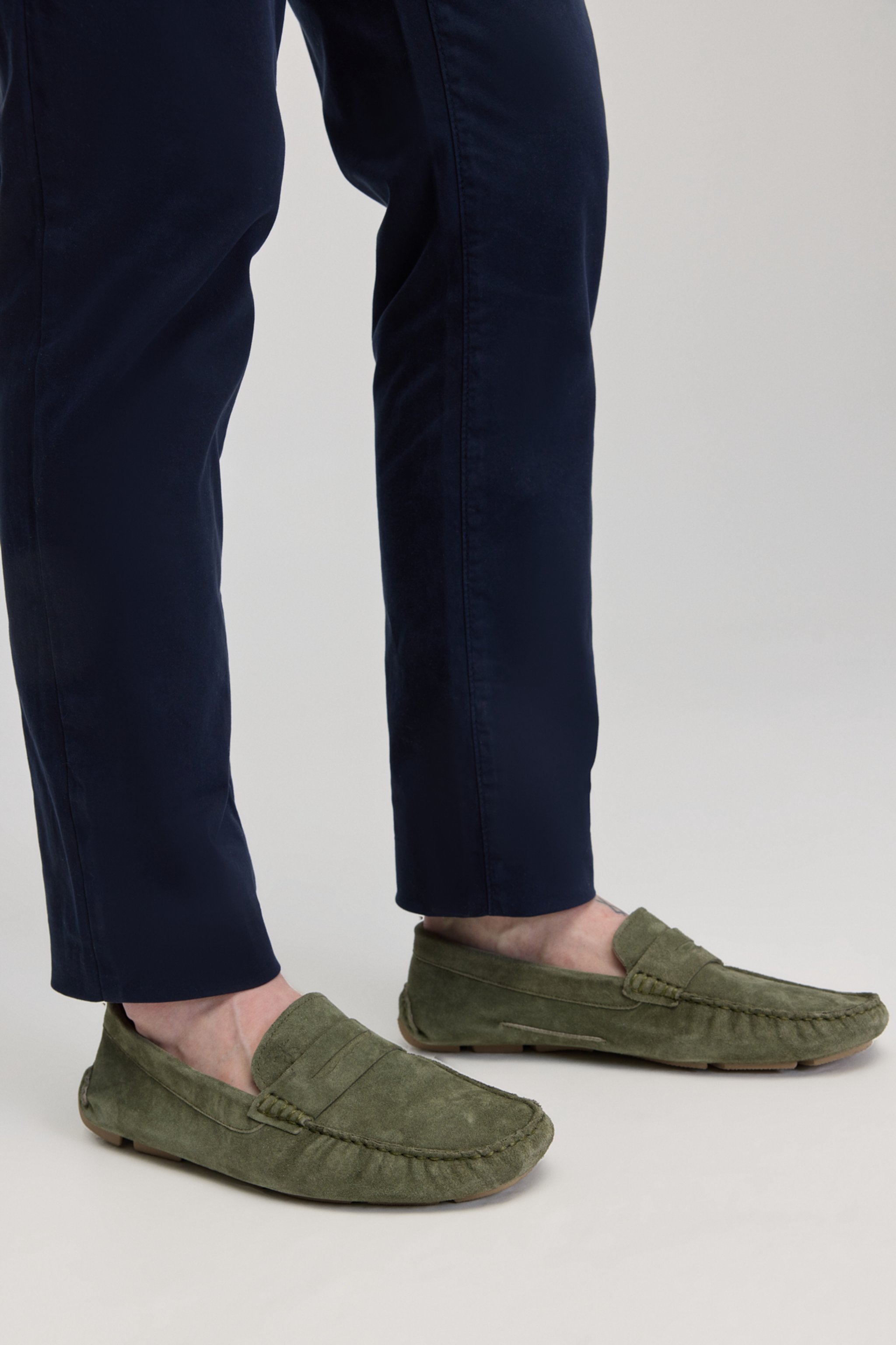 %100 Süet Haki Loafer - Haki (görsel 2)