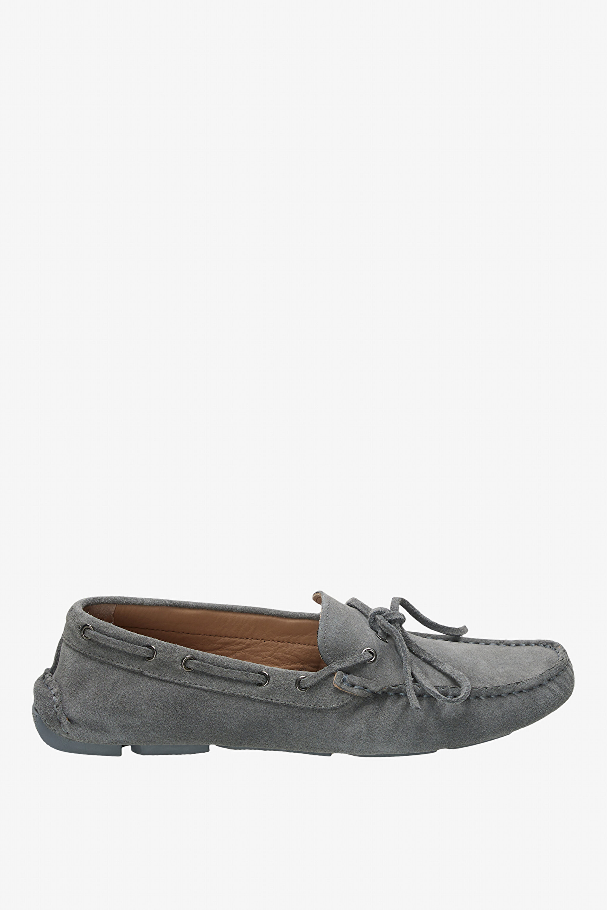 %100 Süet Antrasit Loafer - Antrasit
