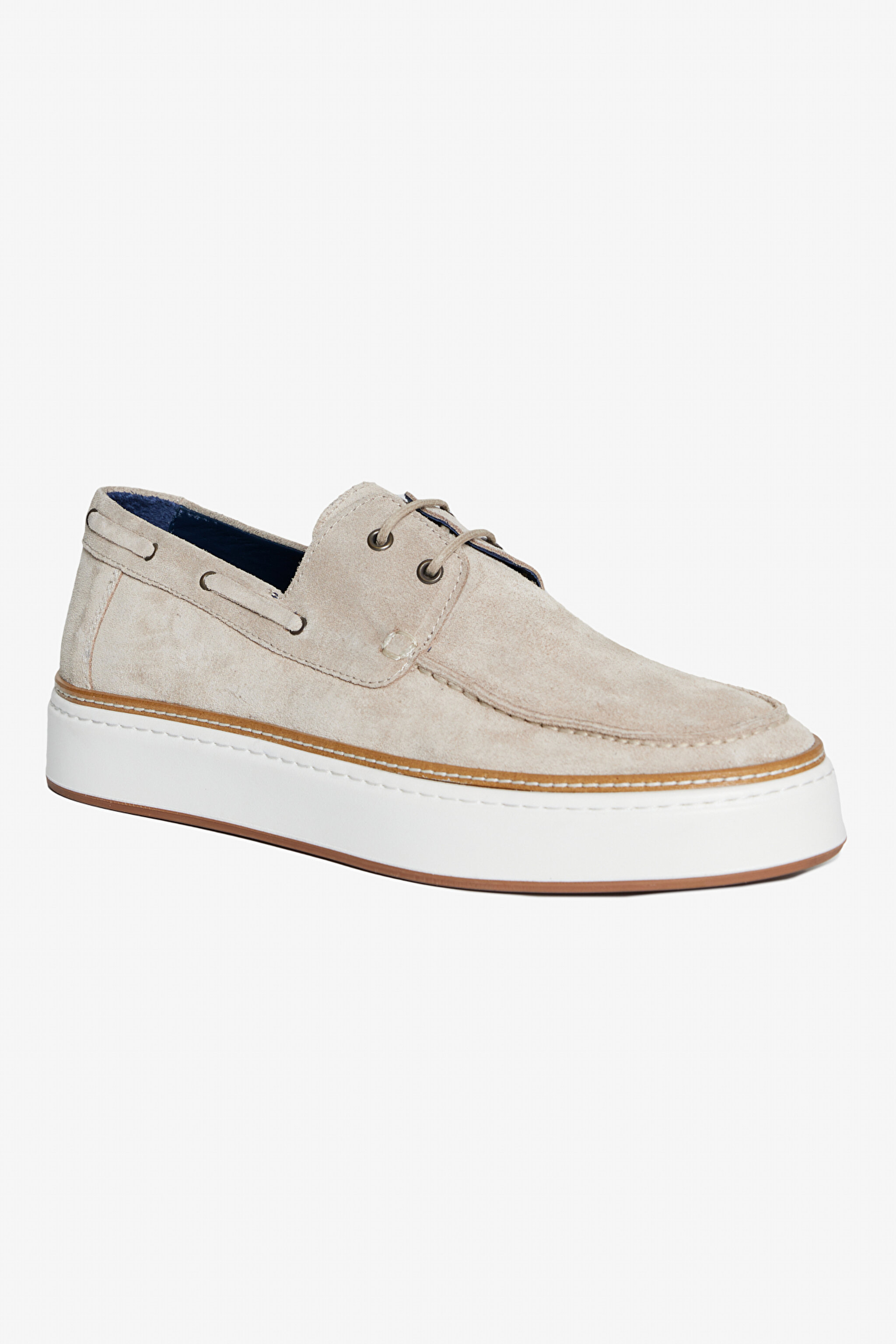 %100 Süet Loafer - Bej (görsel 5)