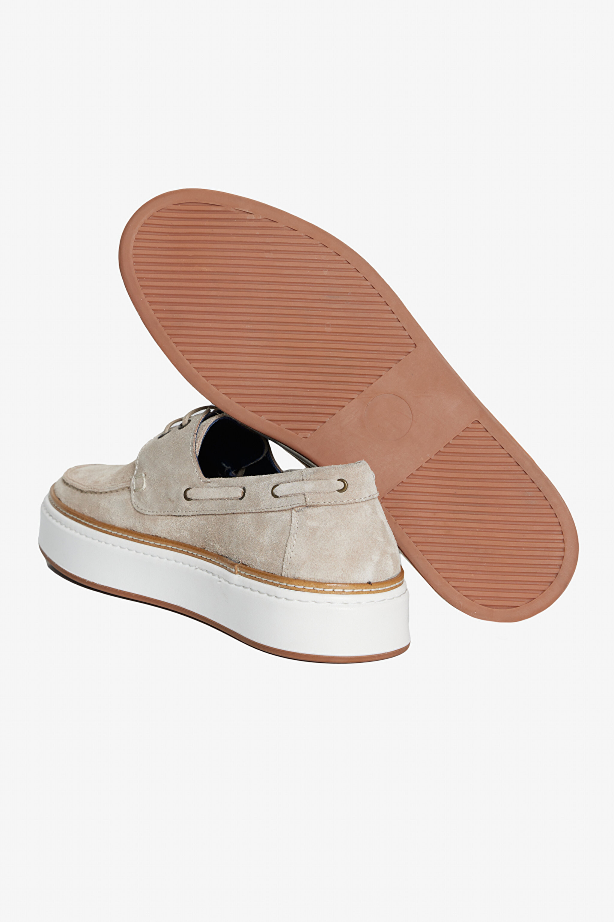 %100 Süet Loafer - Bej (görsel 7)