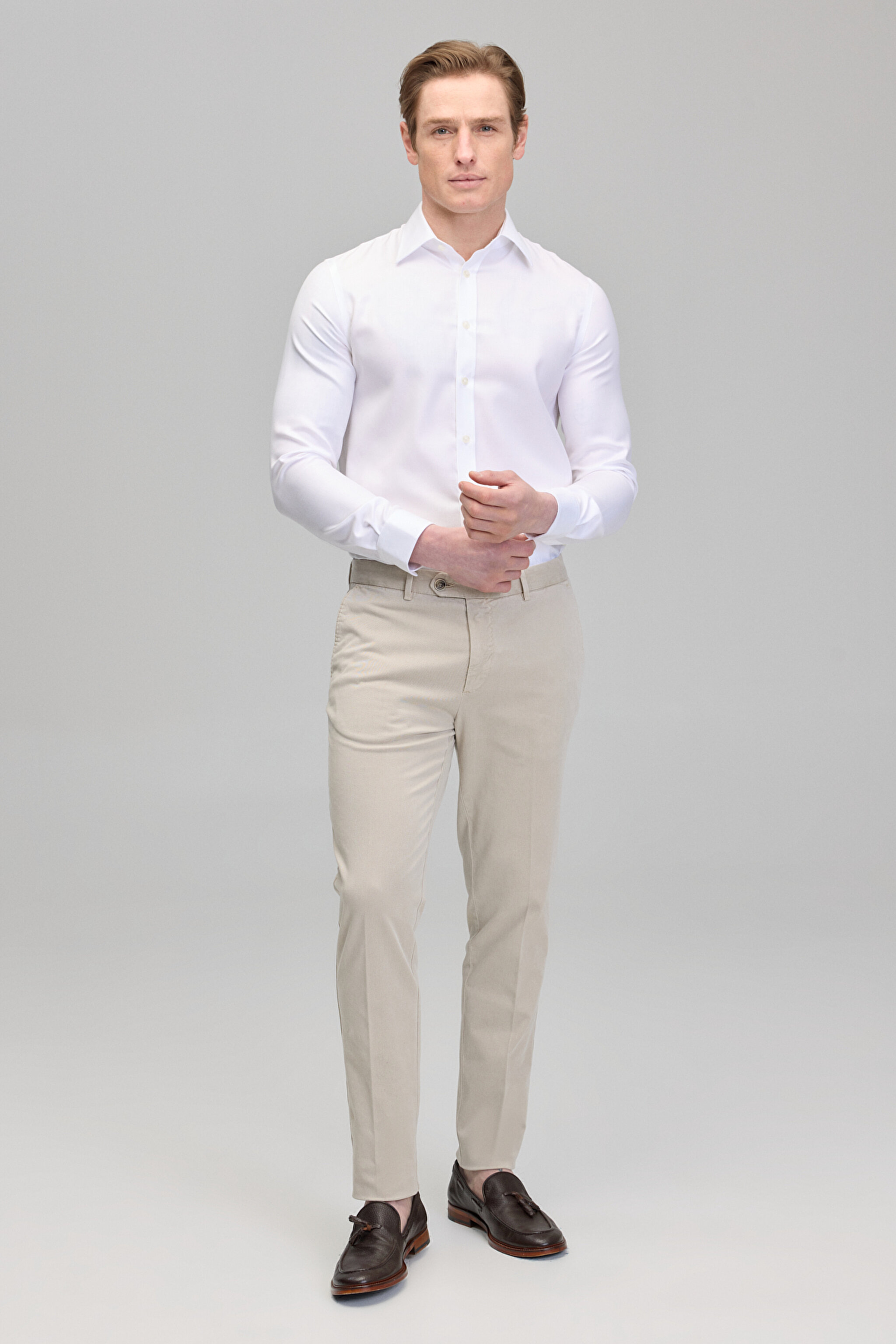 Erkek Chino Pantolon - Bej