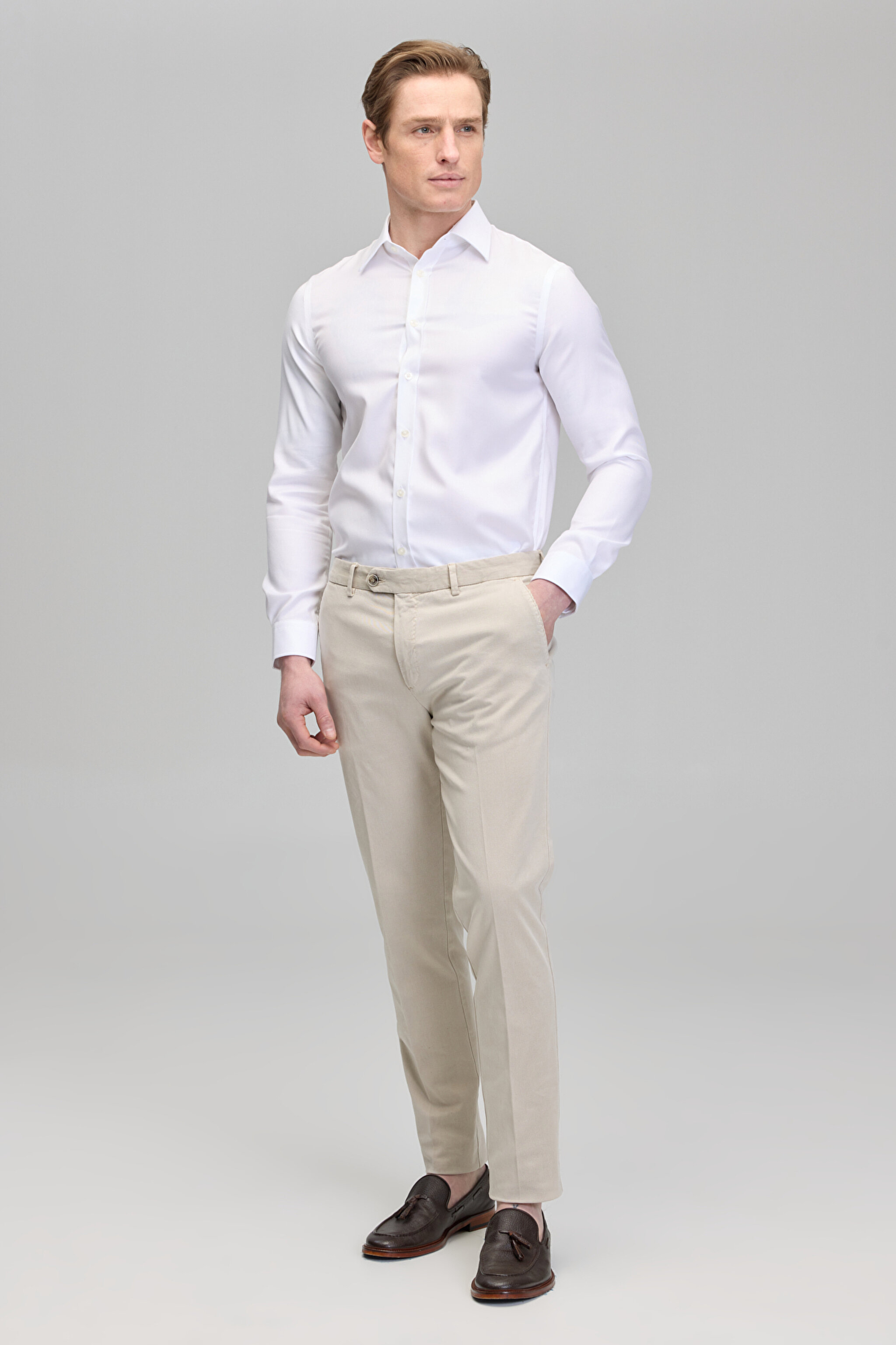 Erkek Chino Pantolon - Bej (görsel 6)