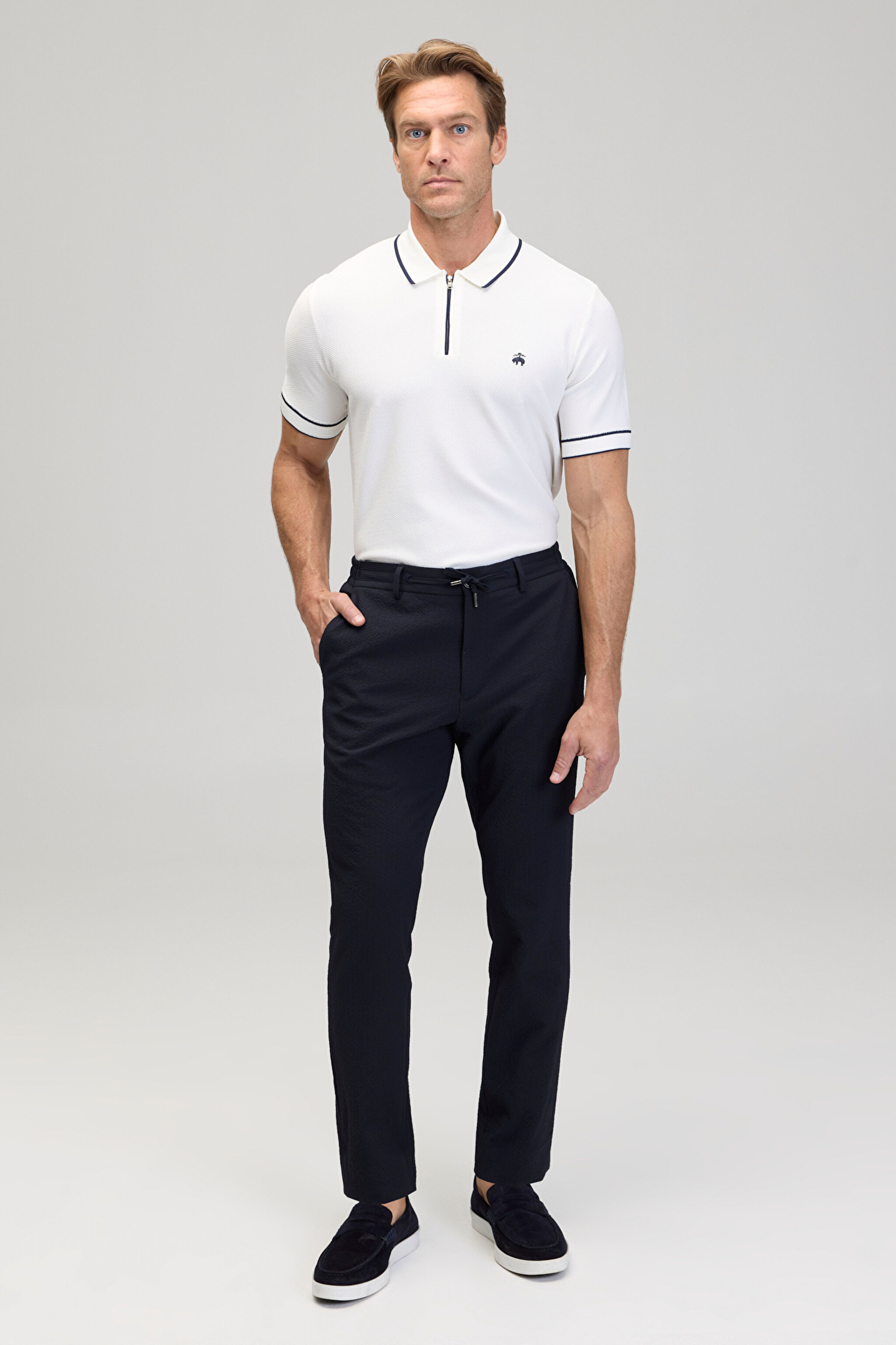 Standart Fit Cepli Jogger Pantolon - Lacivert