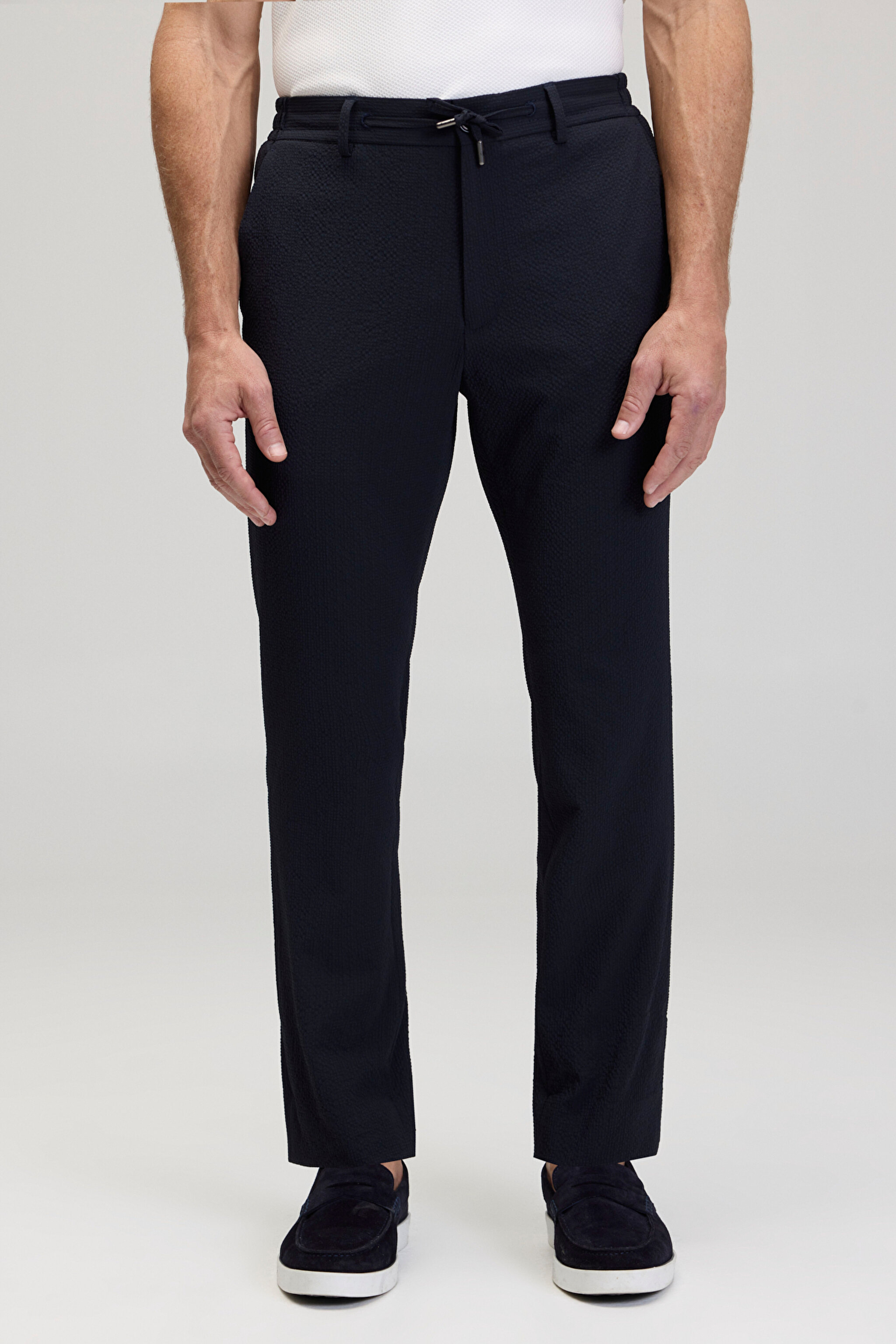 Standart Fit Cepli Jogger Pantolon - Lacivert (görsel 5)