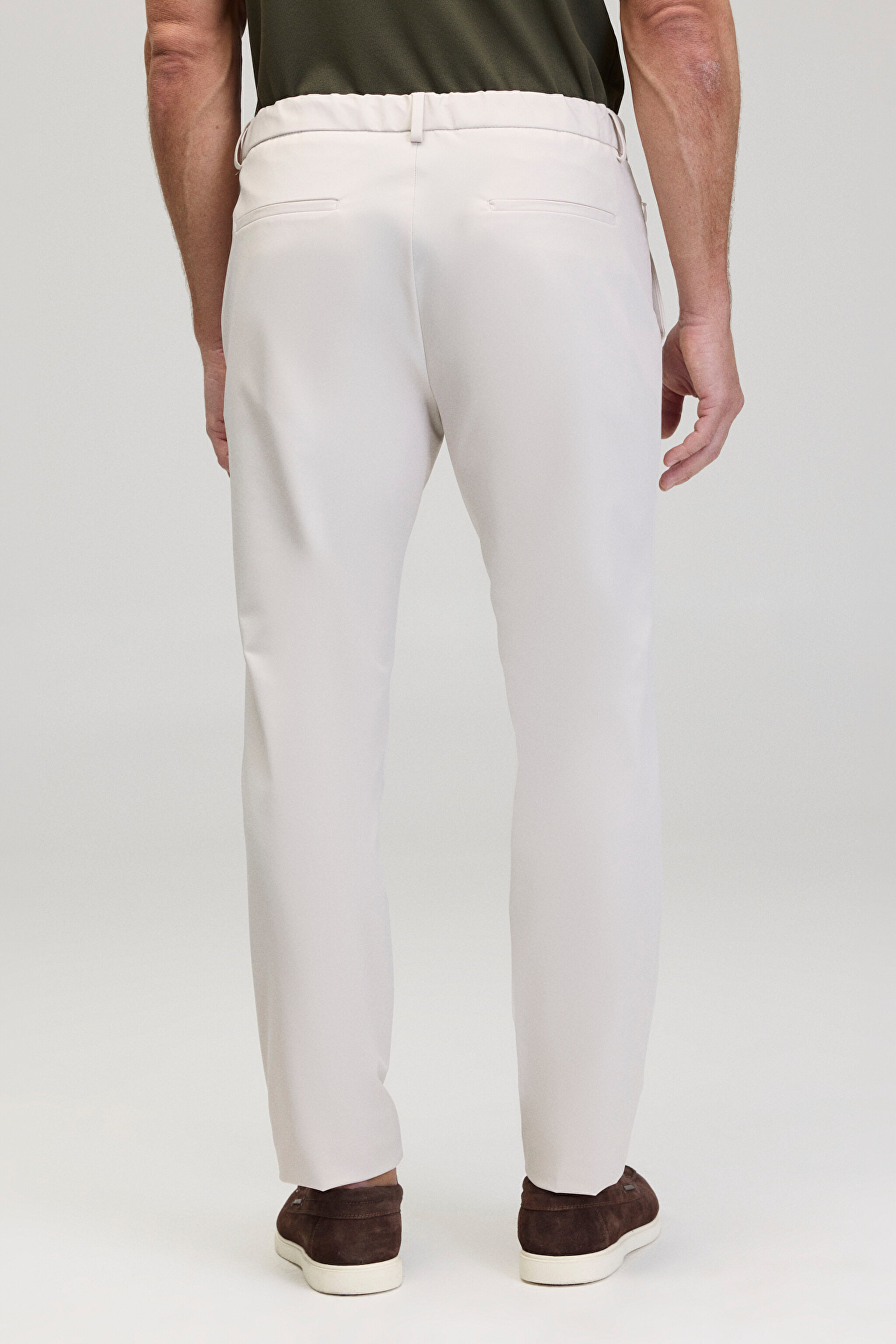 Standart Fit Cepli Performans Pantolon - Taş (görsel 6)