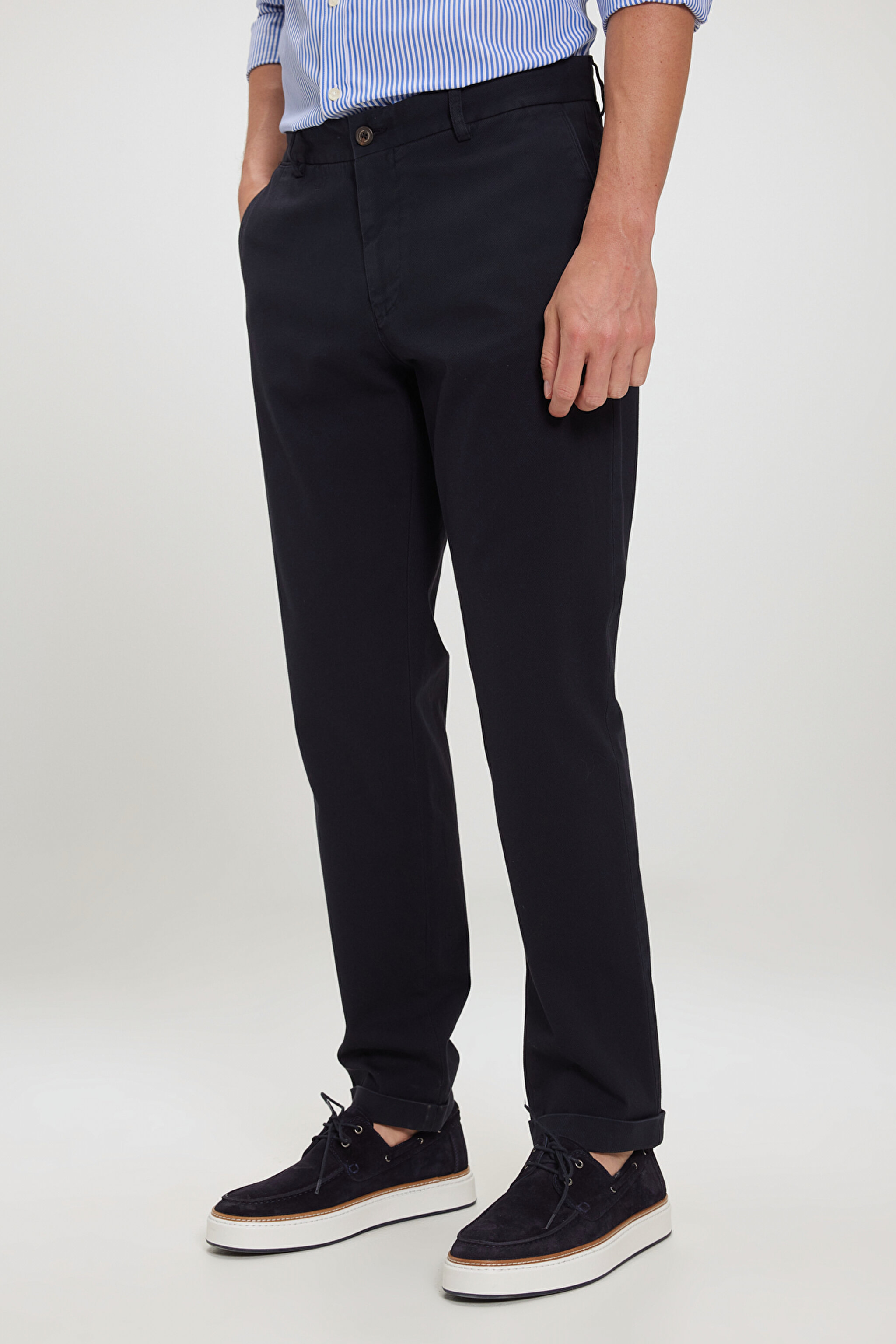 Chino Double Paça Pantolon - Lacivert (görsel 2)